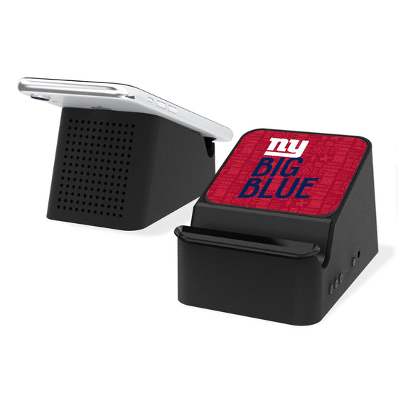 New York Giants 2024 Illustrated Limited Edition Wireless Charging Station and Bluetooth Speaker-0