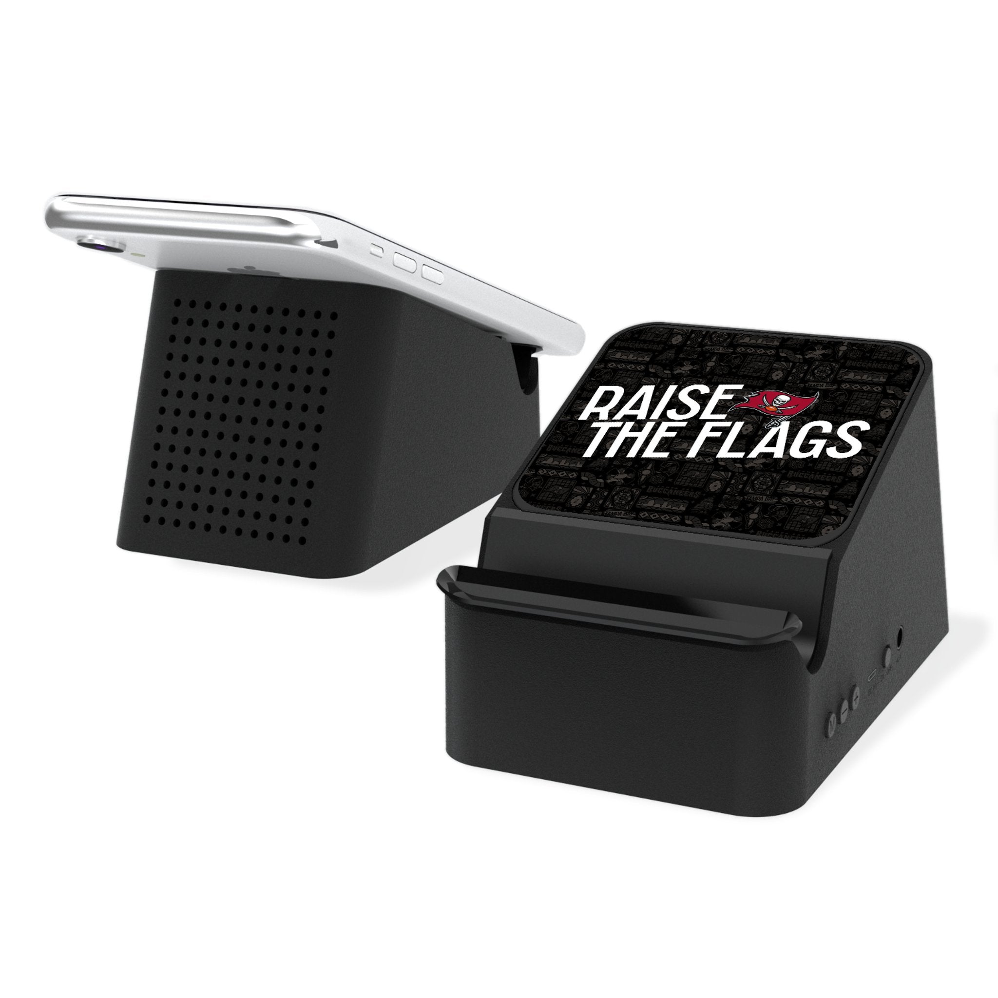 Tampa Bay Buccaneers 2024 Illustrated Limited Edition Wireless Charging Station and Bluetooth Speaker - Sports Gifts, Sports Memorabilia, Sports Collectibles, Fan Shop