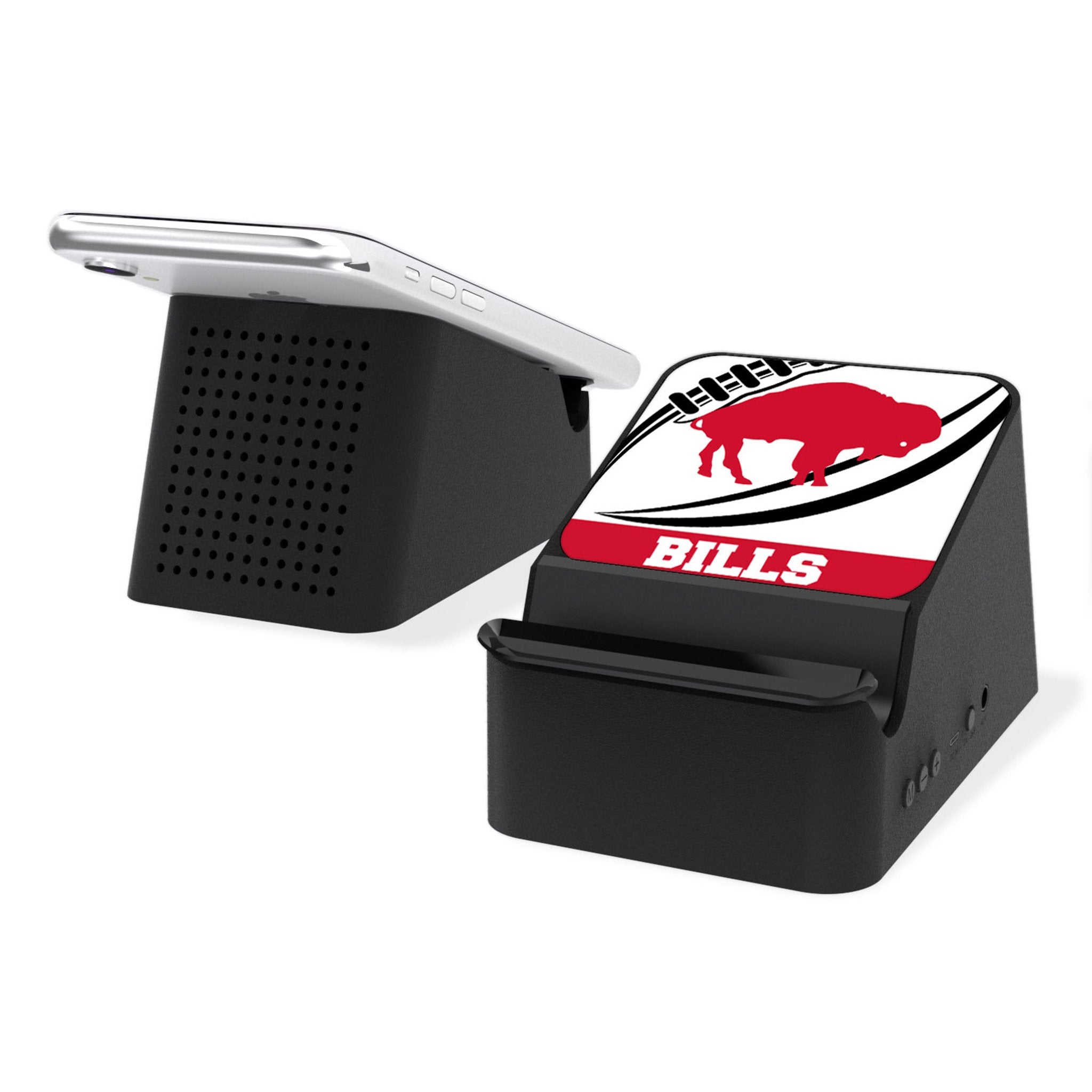 Buffalo Bills Historic Collection Passtime Wireless Charging Station and Bluetooth Speaker - Sports Gifts, Sports Memorabilia, Sports Collectibles, Fan Shop