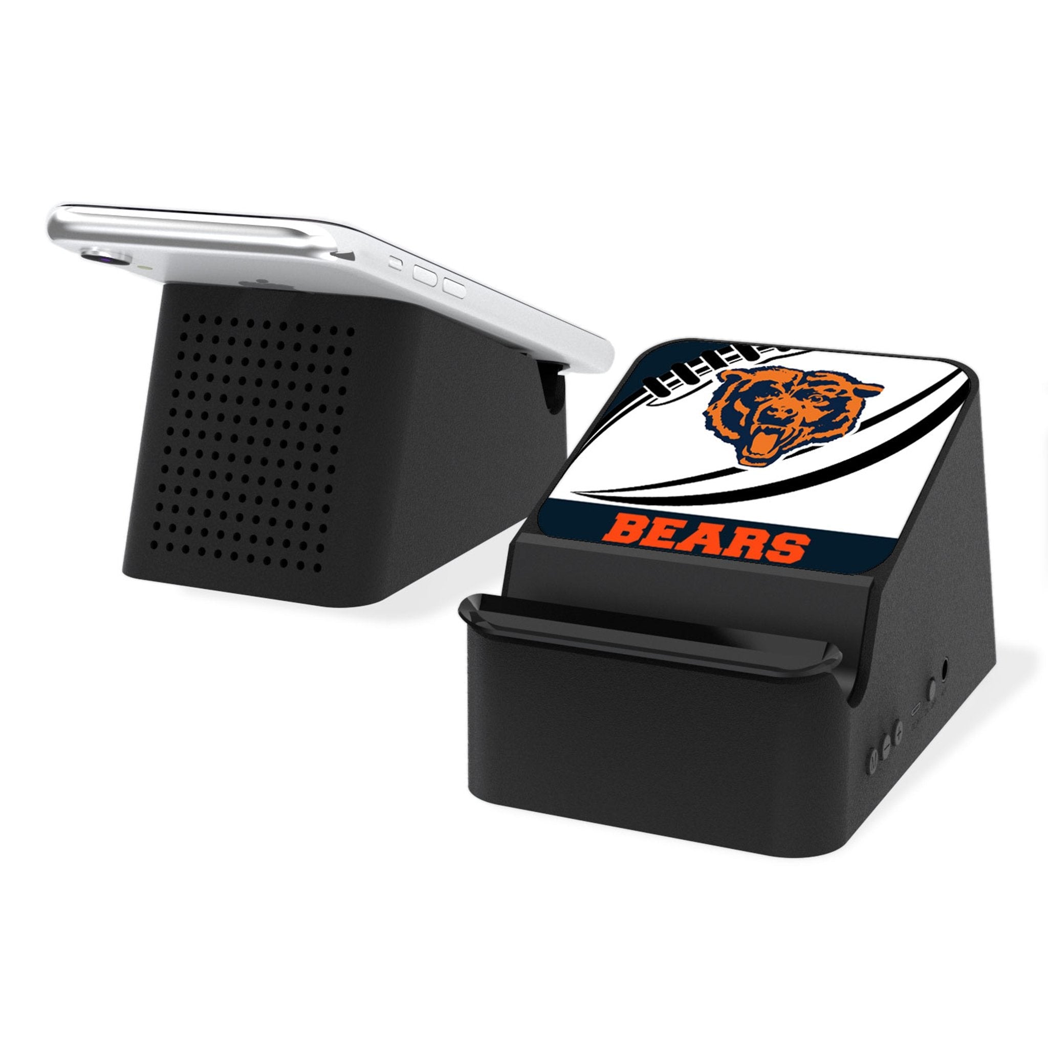 Chicago Bears 1946 Historic Collection Passtime Wireless Charging Station and Bluetooth Speaker - Sports Gifts, Sports Memorabilia, Sports Collectibles, Fan Shop