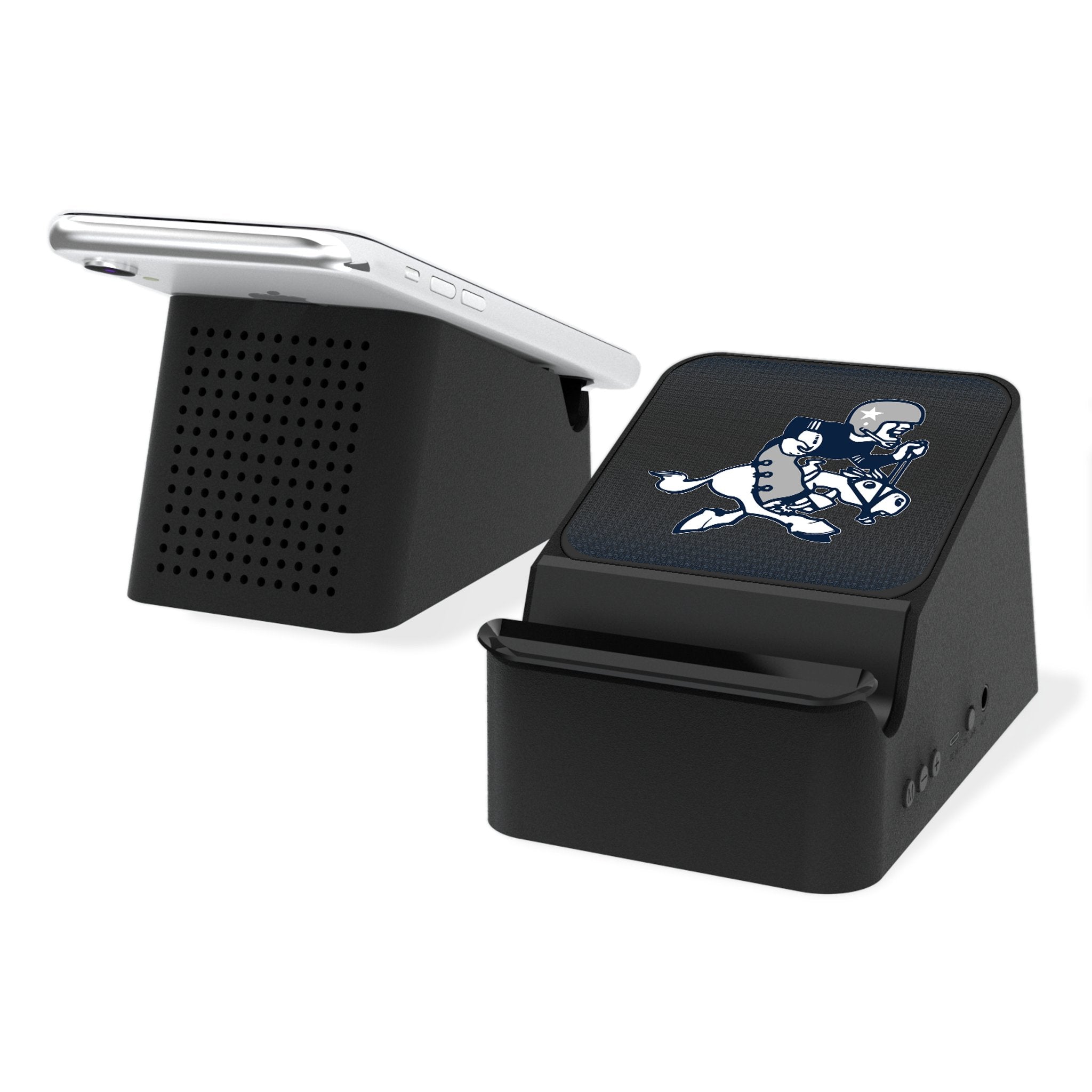 Dallas Cowboys 1966-1969 Historic Collection Linen Wireless Charging Station and Bluetooth Speaker - Sports Gifts, Sports Memorabilia, Sports Collectibles, Fan Shop