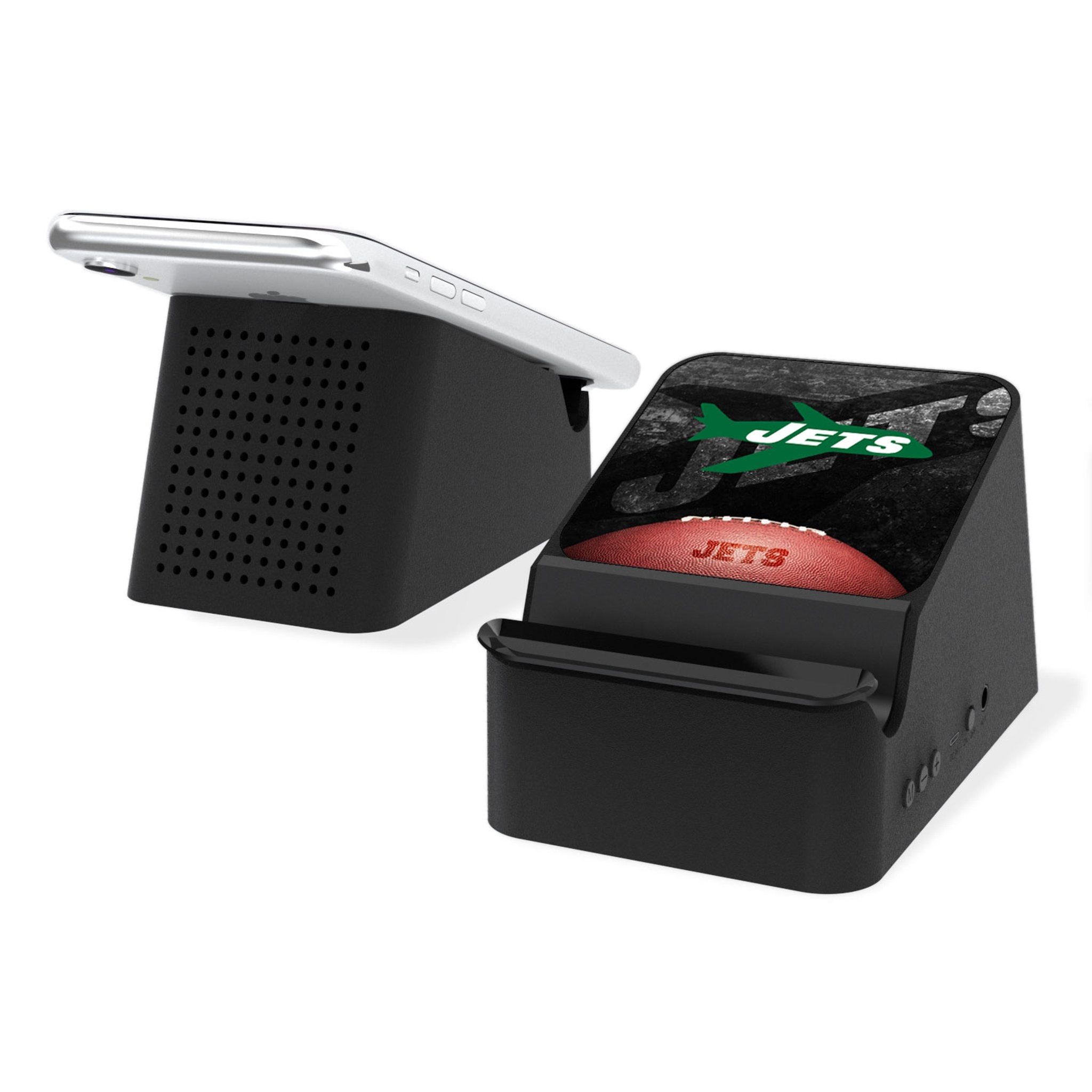New York Jets 1963 Historic Collection Legendary Wireless Charging Station and Bluetooth Speaker - Sports Gifts, Sports Memorabilia, Sports Collectibles, Fan Shop