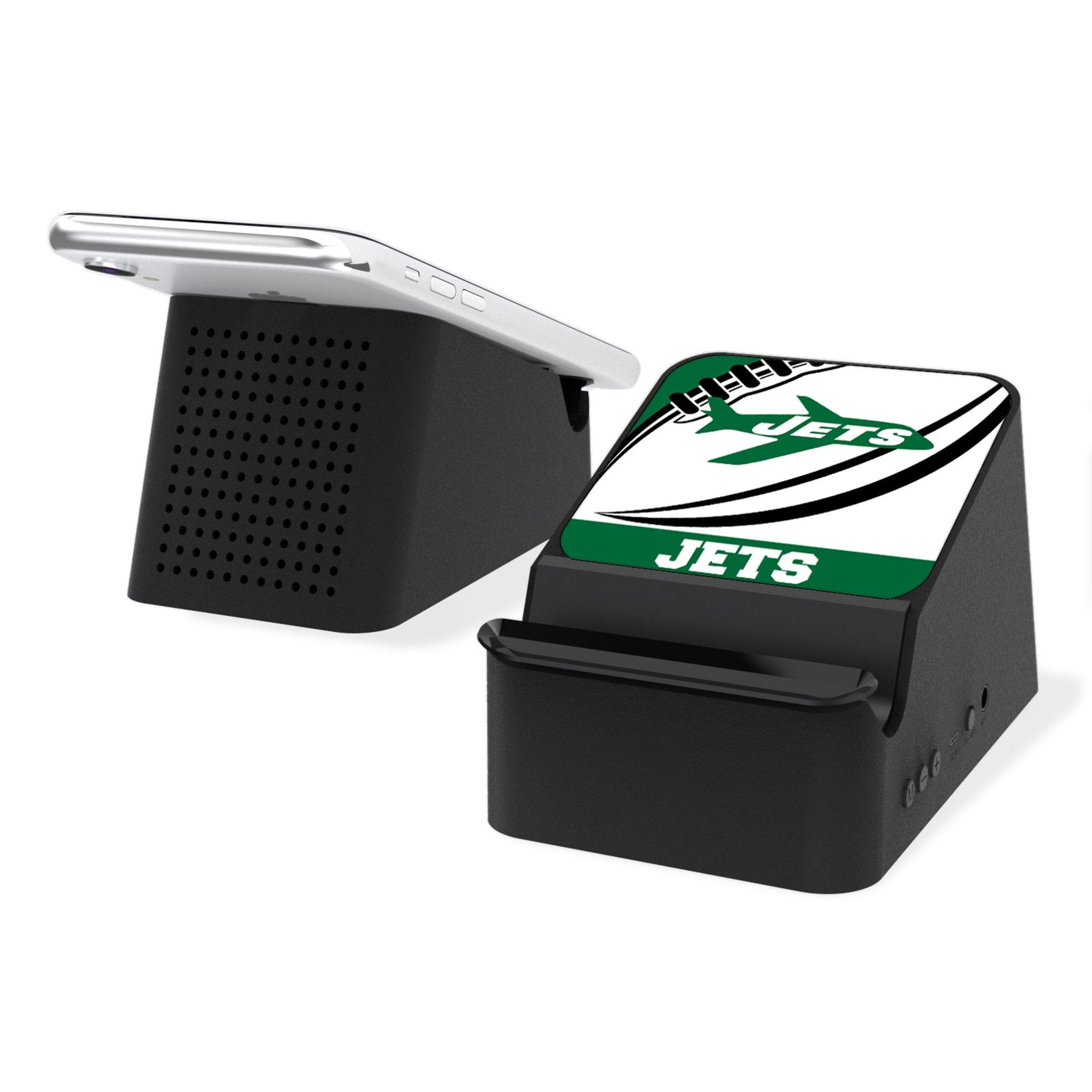 New York Jets 1963 Historic Collection Passtime Wireless Charging Station and Bluetooth Speaker - Sports Gifts, Sports Memorabilia, Sports Collectibles, Fan Shop