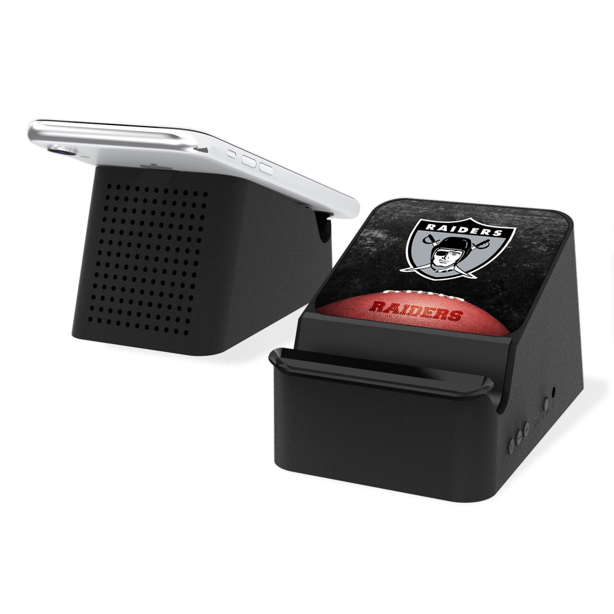 Oakland Raiders 1963 Historic Collection Legendary Wireless Charging Station and Bluetooth Speaker - Sports Gifts, Sports Memorabilia, Sports Collectibles, Fan Shop
