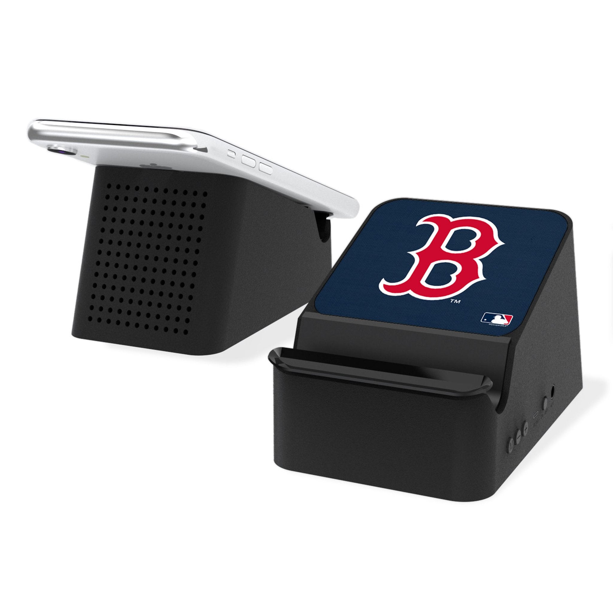 Boston Red Sox Solid Wireless Charging Station and Bluetooth Speaker - Sports Gifts, Sports Memorabilia, Sports Collectibles, Fan Shop