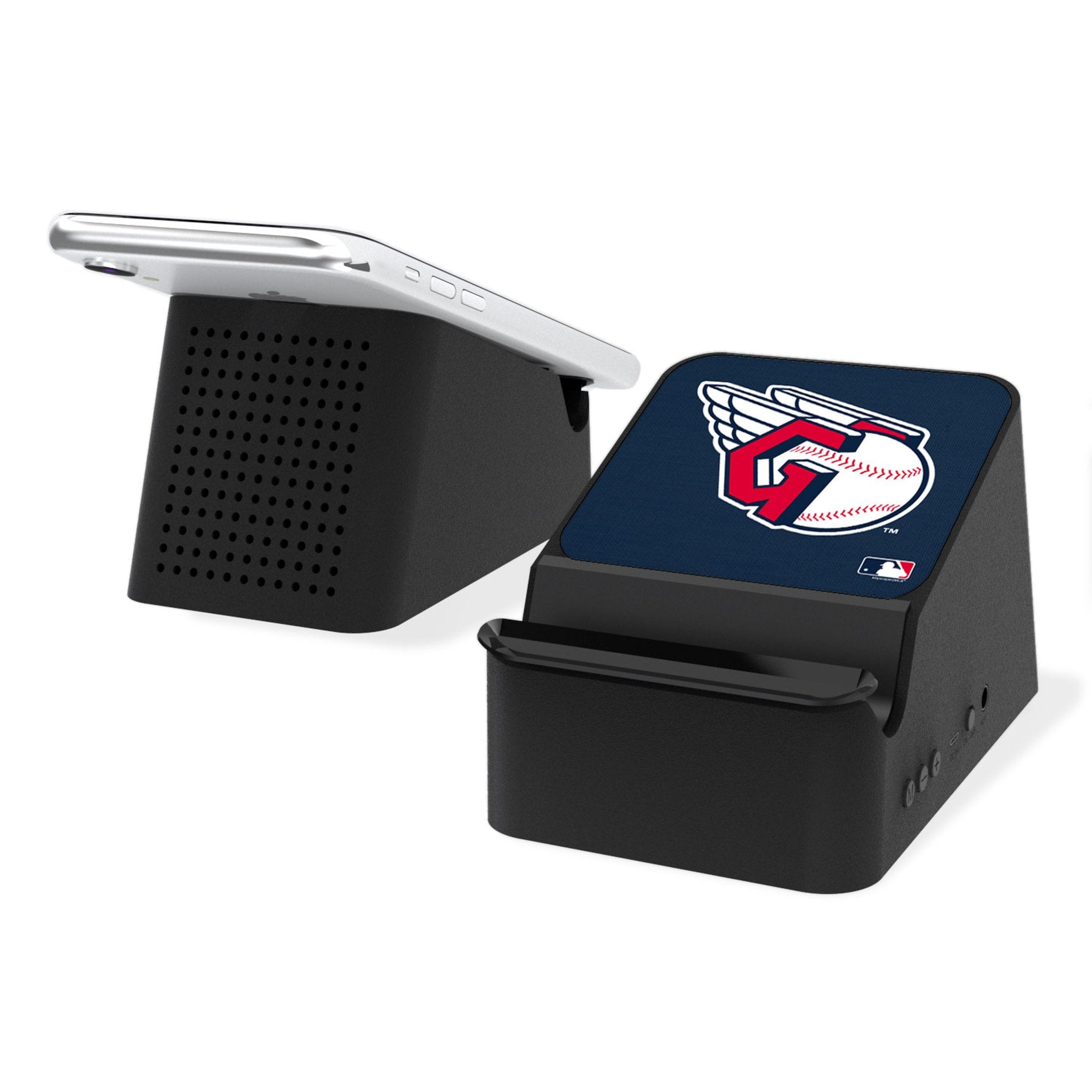 Cleveland Guardians Solid Wireless Charging Station and Bluetooth Speaker - Sports Gifts, Sports Memorabilia, Sports Collectibles, Fan Shop
