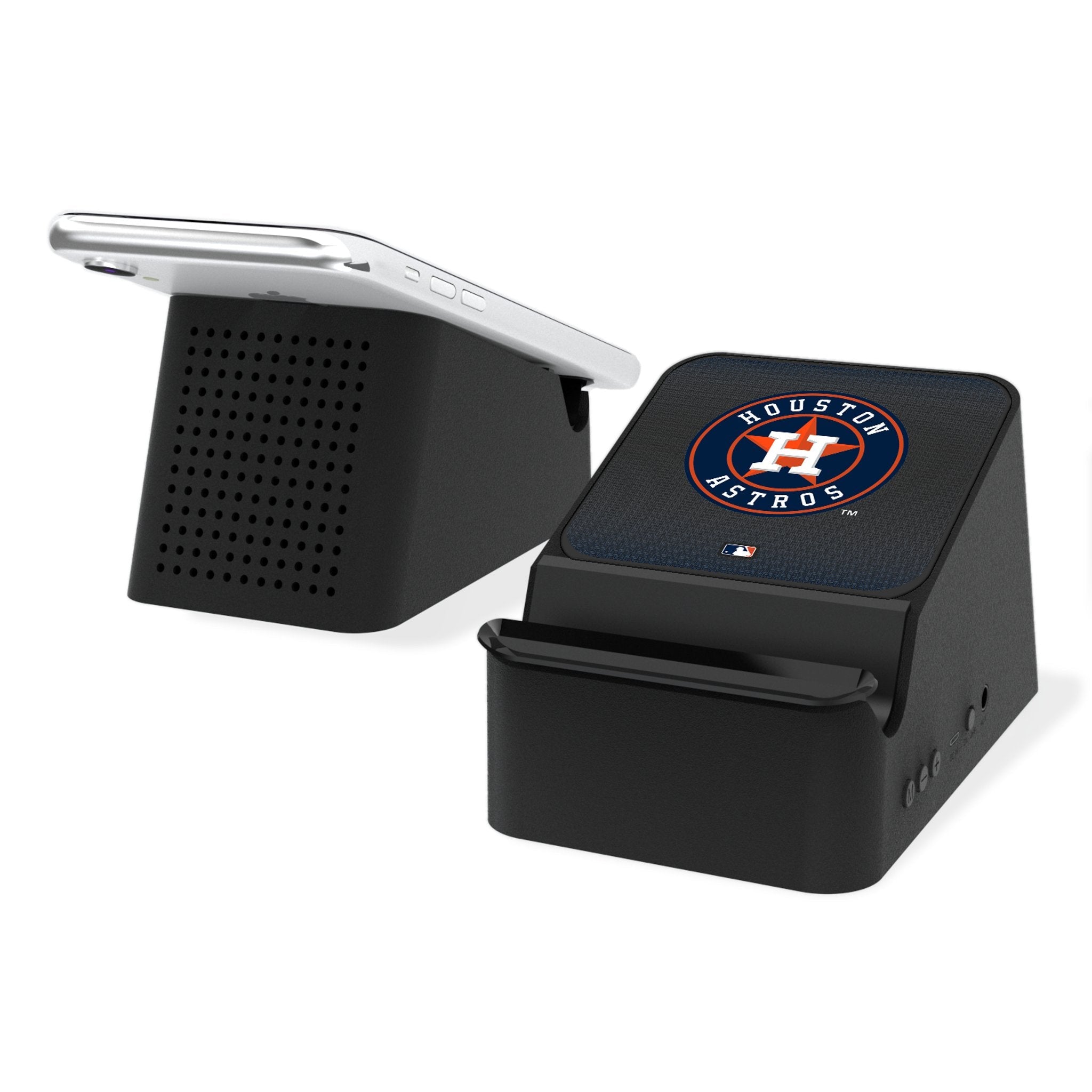 Houston Astros Linen Wireless Charging Station and Bluetooth Speaker - Sports Gifts, Sports Memorabilia, Sports Collectibles, Fan Shop