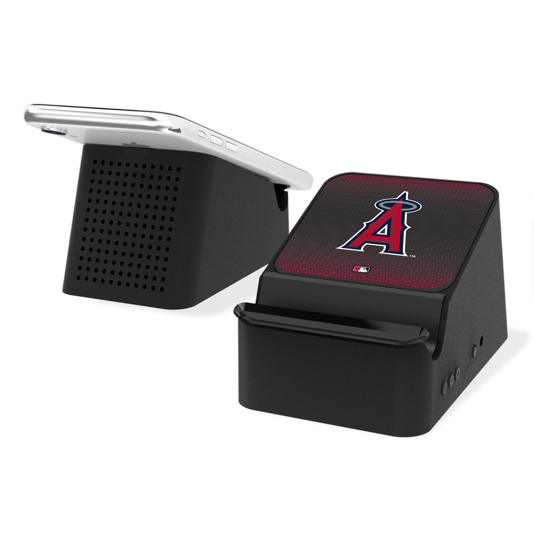 Los Angeles Angels Linen Wireless Charging Station and Bluetooth Speaker - Sports Gifts, Sports Memorabilia, Sports Collectibles, Fan Shop