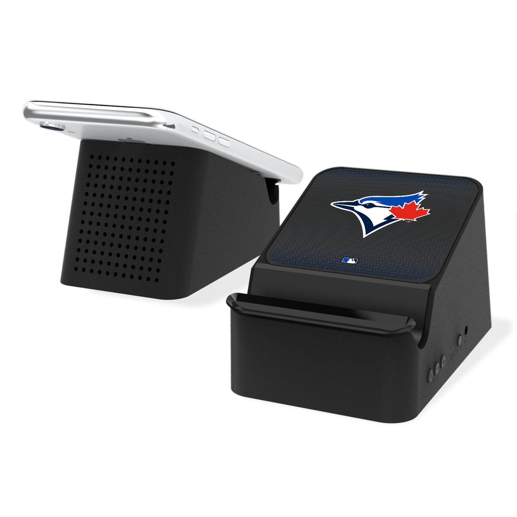 Toronto Blue Jays Linen Wireless Charging Station and Bluetooth Speaker - Sports Gifts, Sports Memorabilia, Sports Collectibles, Fan Shop