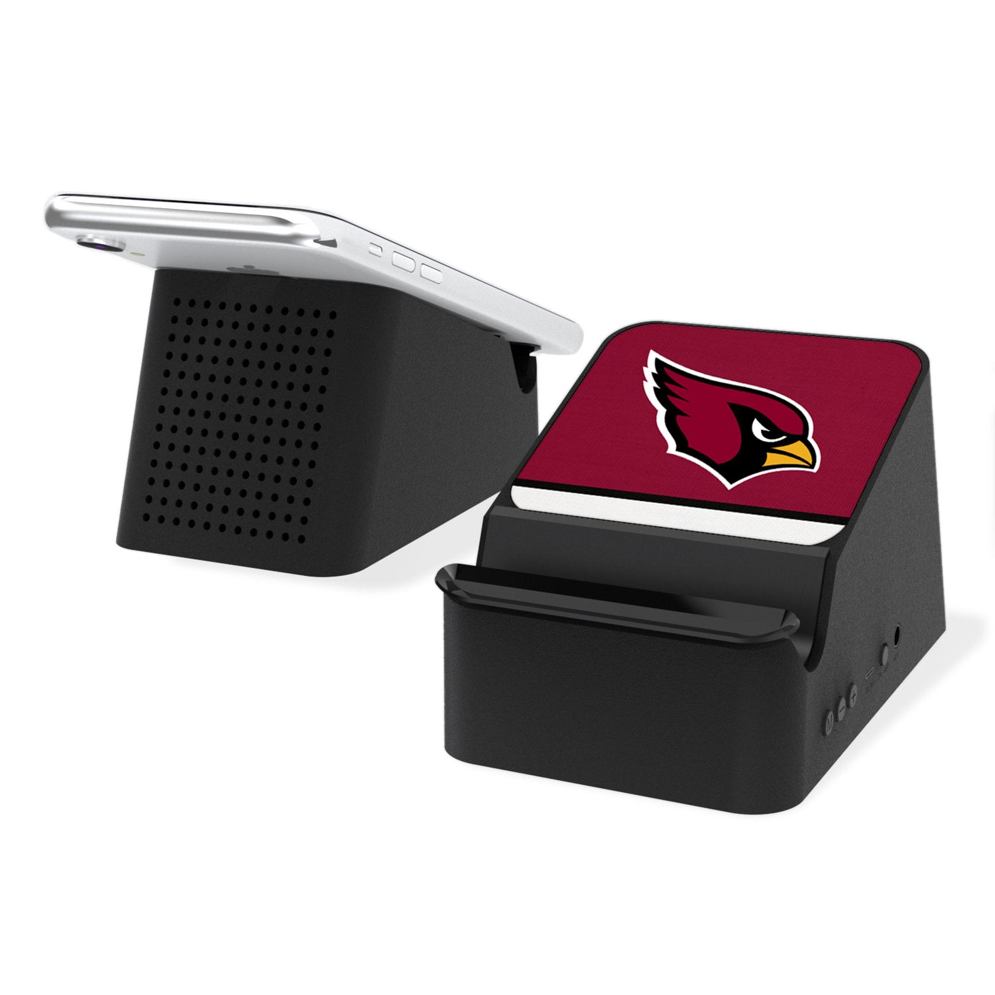 Arizona Cardinals Stripe Wireless Charging Station and Bluetooth Speaker - Sports Gifts, Sports Memorabilia, Sports Collectibles, Fan Shop