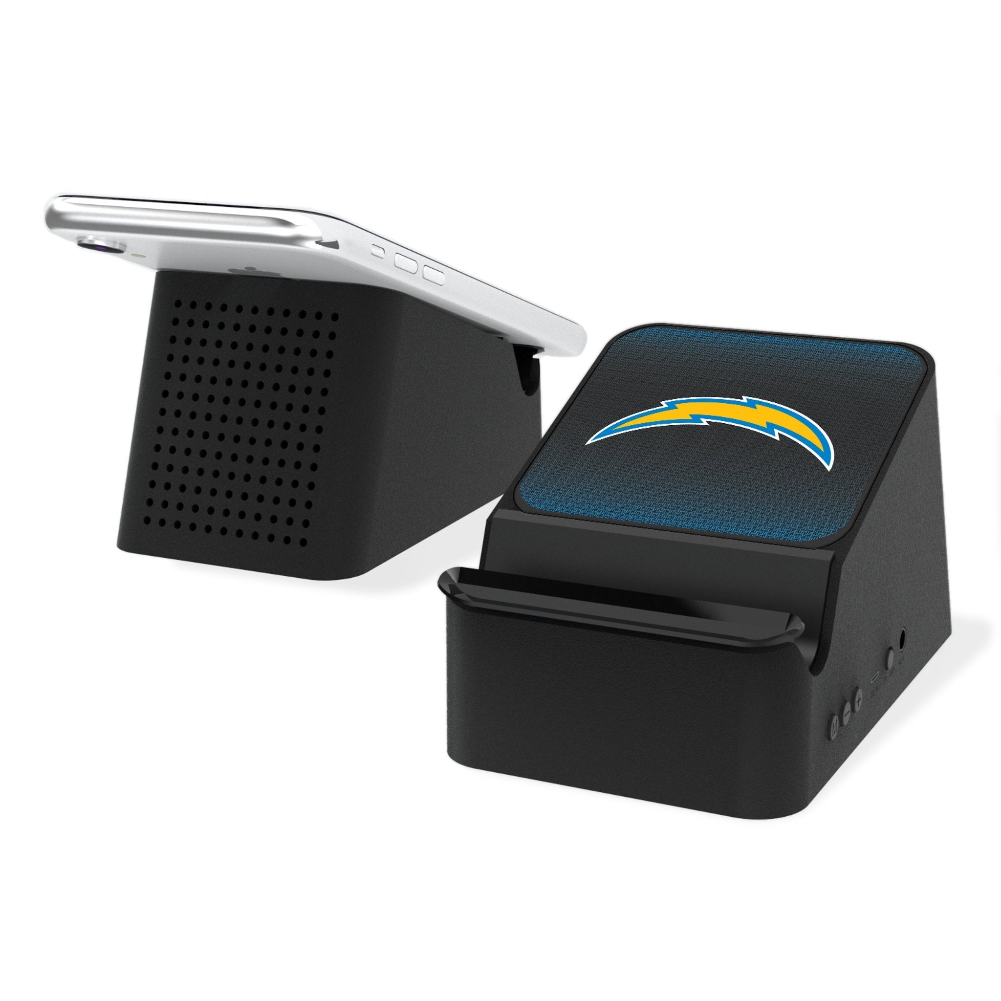 Los Angeles Chargers Linen Wireless Charging Station and Bluetooth Speaker - Sports Gifts, Sports Memorabilia, Sports Collectibles, Fan Shop