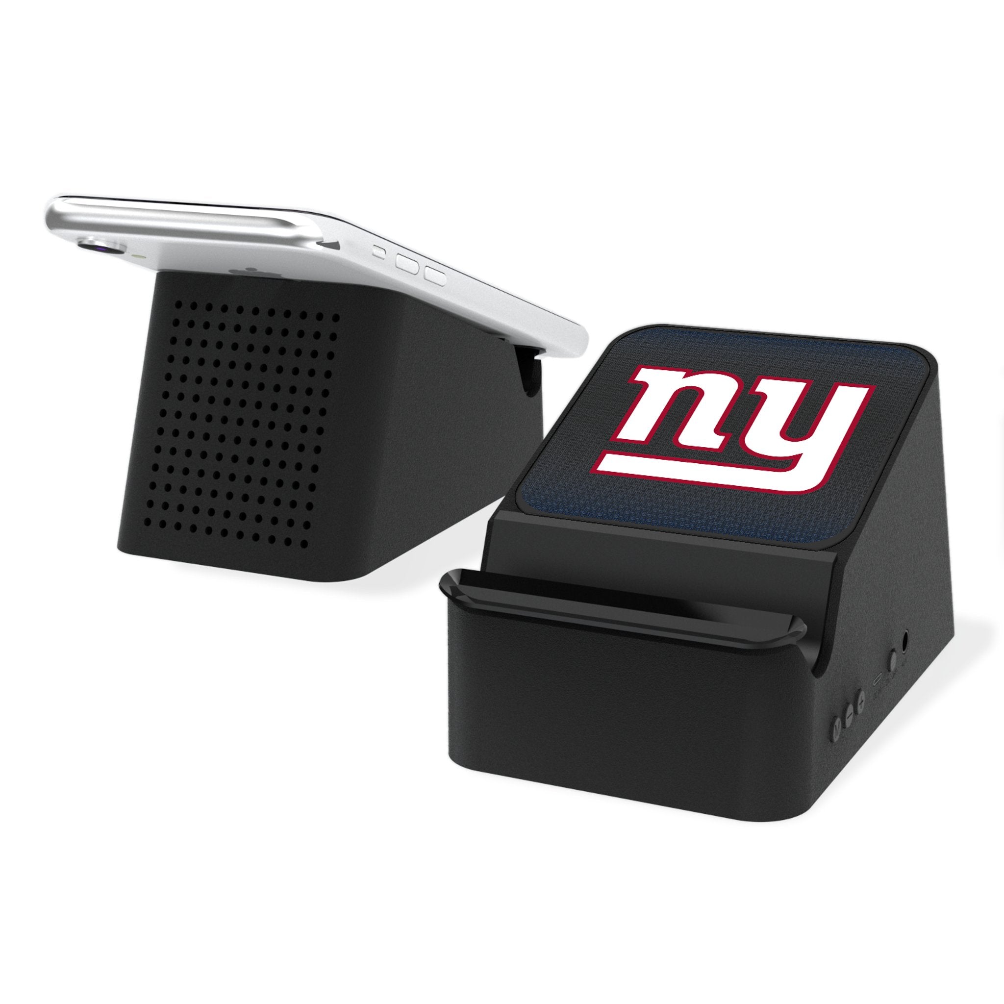 New York Giants Linen Wireless Charging Station and Bluetooth Speaker - Sports Gifts, Sports Memorabilia, Sports Collectibles, Fan Shop