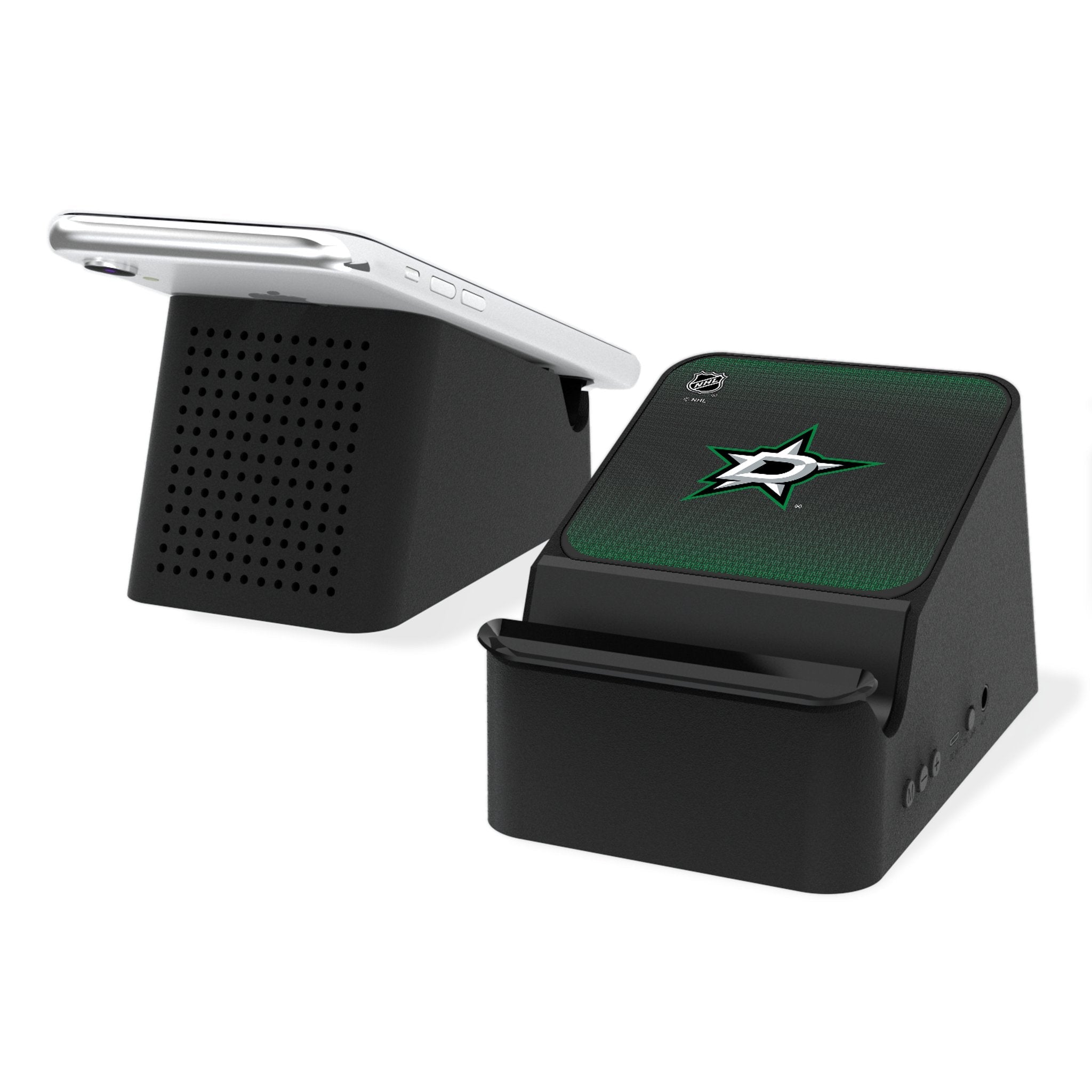 Dallas Stars Linen Wireless Charging Station and Bluetooth Speaker - Sports Gifts, Sports Memorabilia, Sports Collectibles, Fan Shop