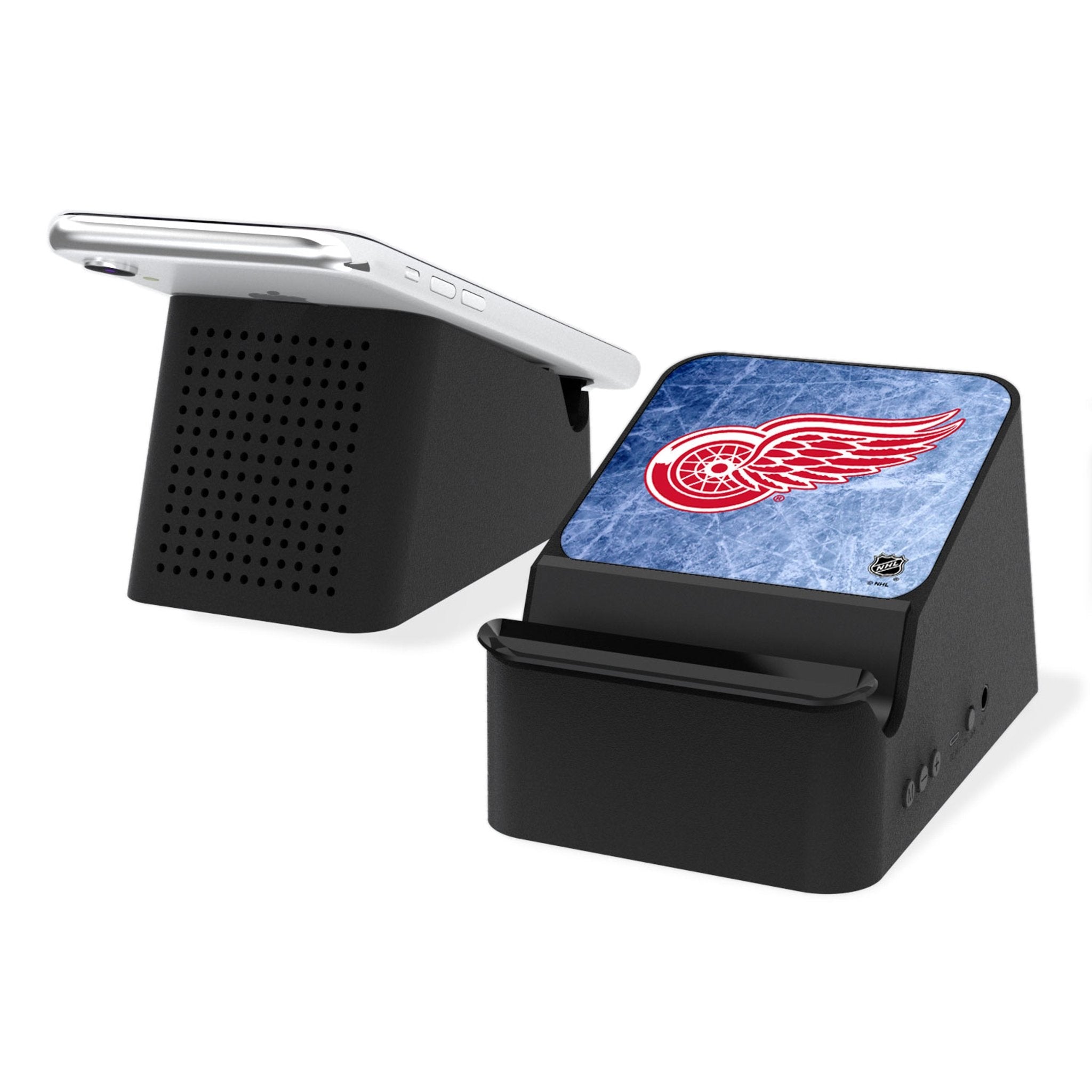 Detroit Red Wings Ice Flood Wireless Charging Station and Bluetooth Speaker - Sports Gifts, Sports Memorabilia, Sports Collectibles, Fan Shop
