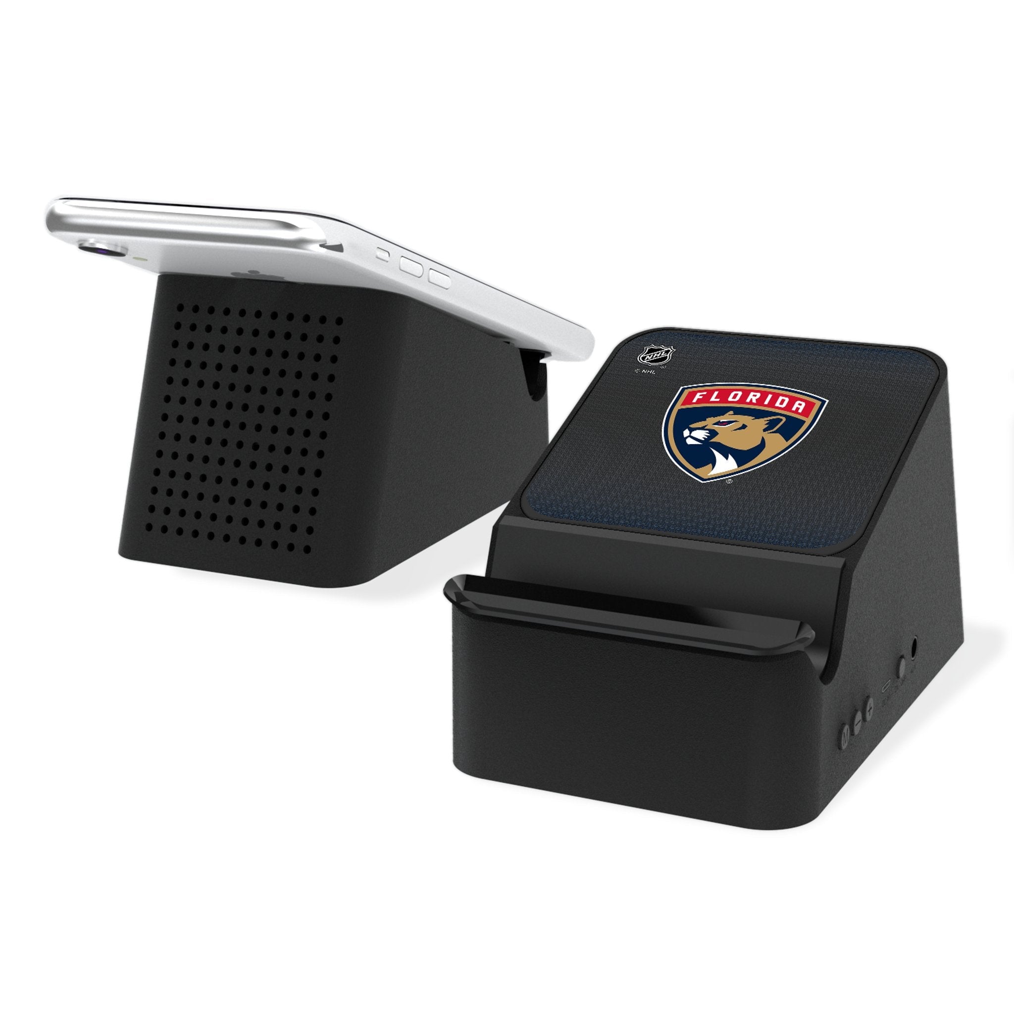 Florida Panthers Linen Wireless Charging Station and Bluetooth Speaker - Sports Gifts, Sports Memorabilia, Sports Collectibles, Fan Shop