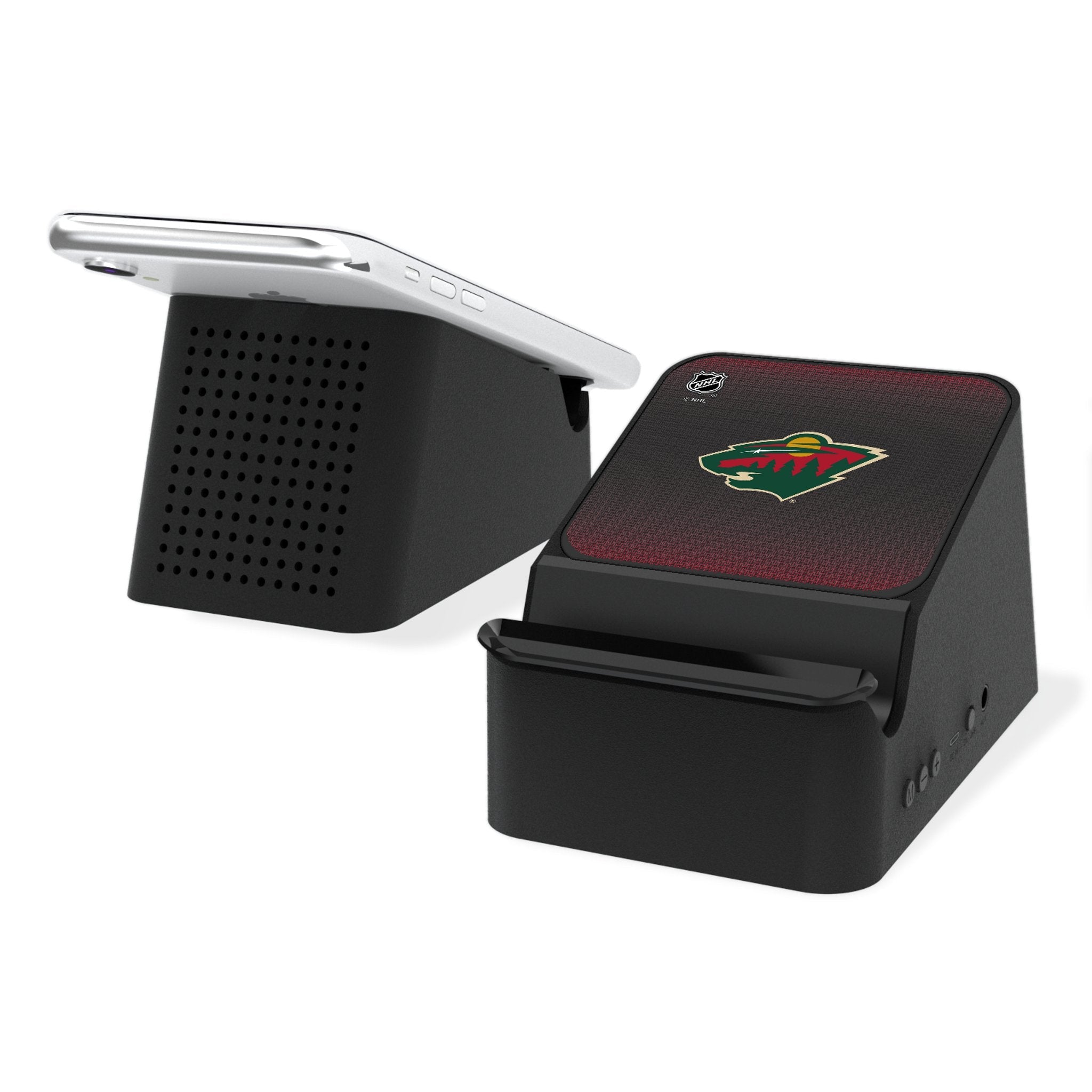 Minnesota Wild Linen Wireless Charging Station and Bluetooth Speaker - Sports Gifts, Sports Memorabilia, Sports Collectibles, Fan Shop