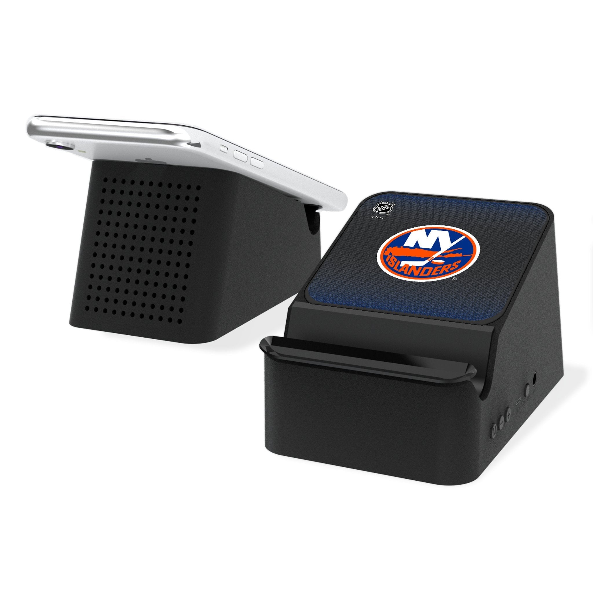 New York Islanders Linen Wireless Charging Station and Bluetooth Speaker - Sports Gifts, Sports Memorabilia, Sports Collectibles, Fan Shop