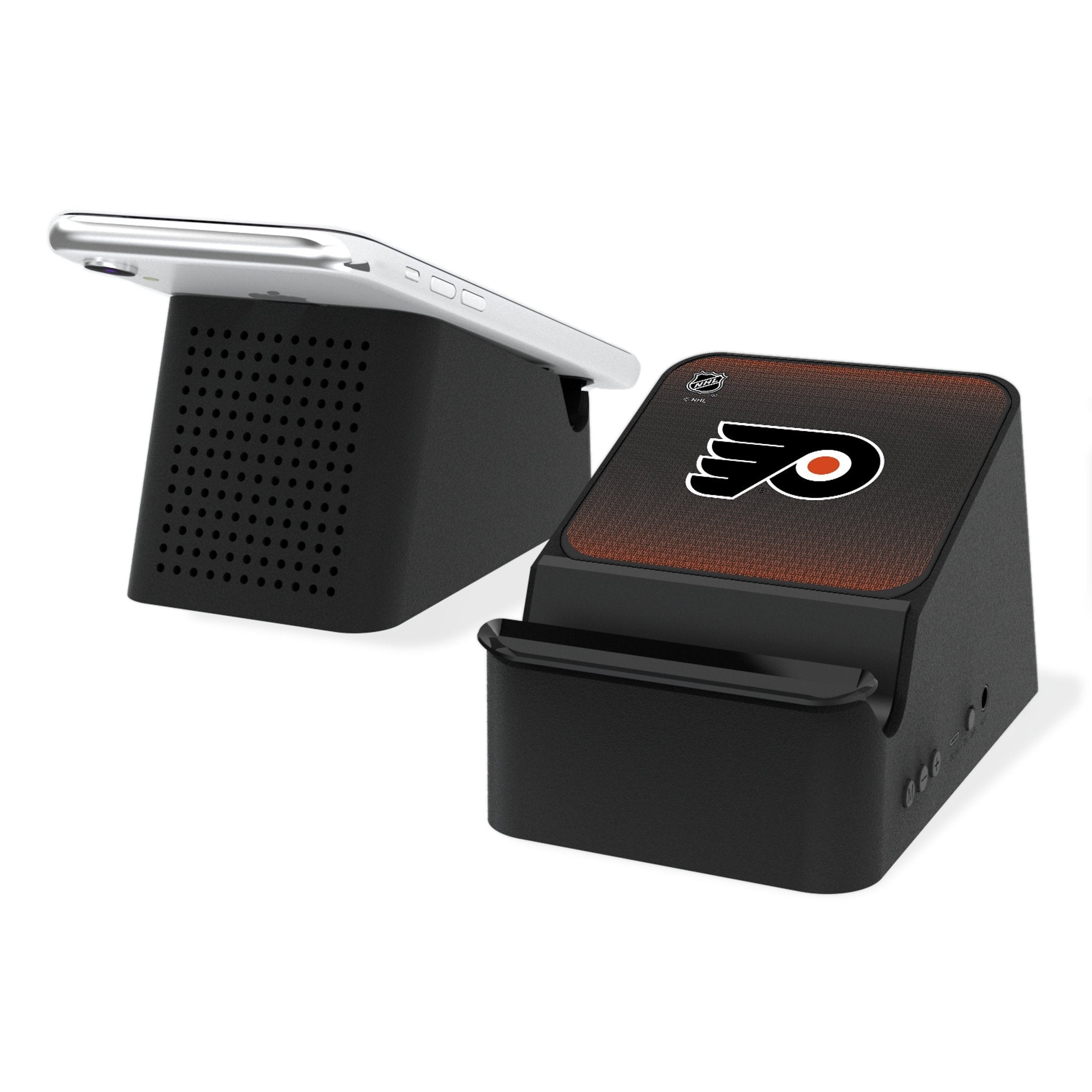 Philadelphia Flyers Linen Wireless Charging Station and Bluetooth Speaker - Sports Gifts, Sports Memorabilia, Sports Collectibles, Fan Shop