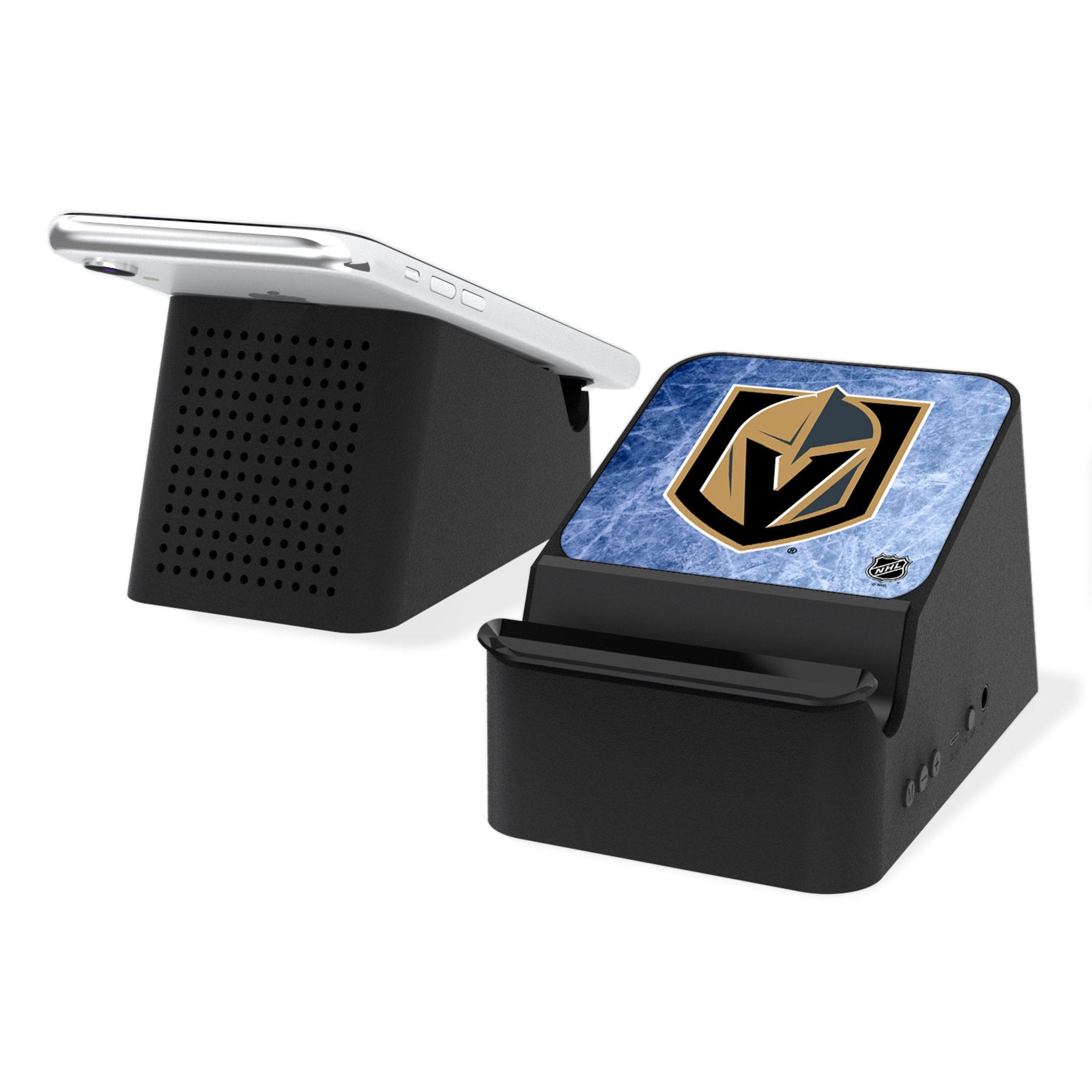 Vegas Golden Knights Ice Flood Wireless Charging Station and Bluetooth Speaker - Sports Gifts, Sports Memorabilia, Sports Collectibles, Fan Shop