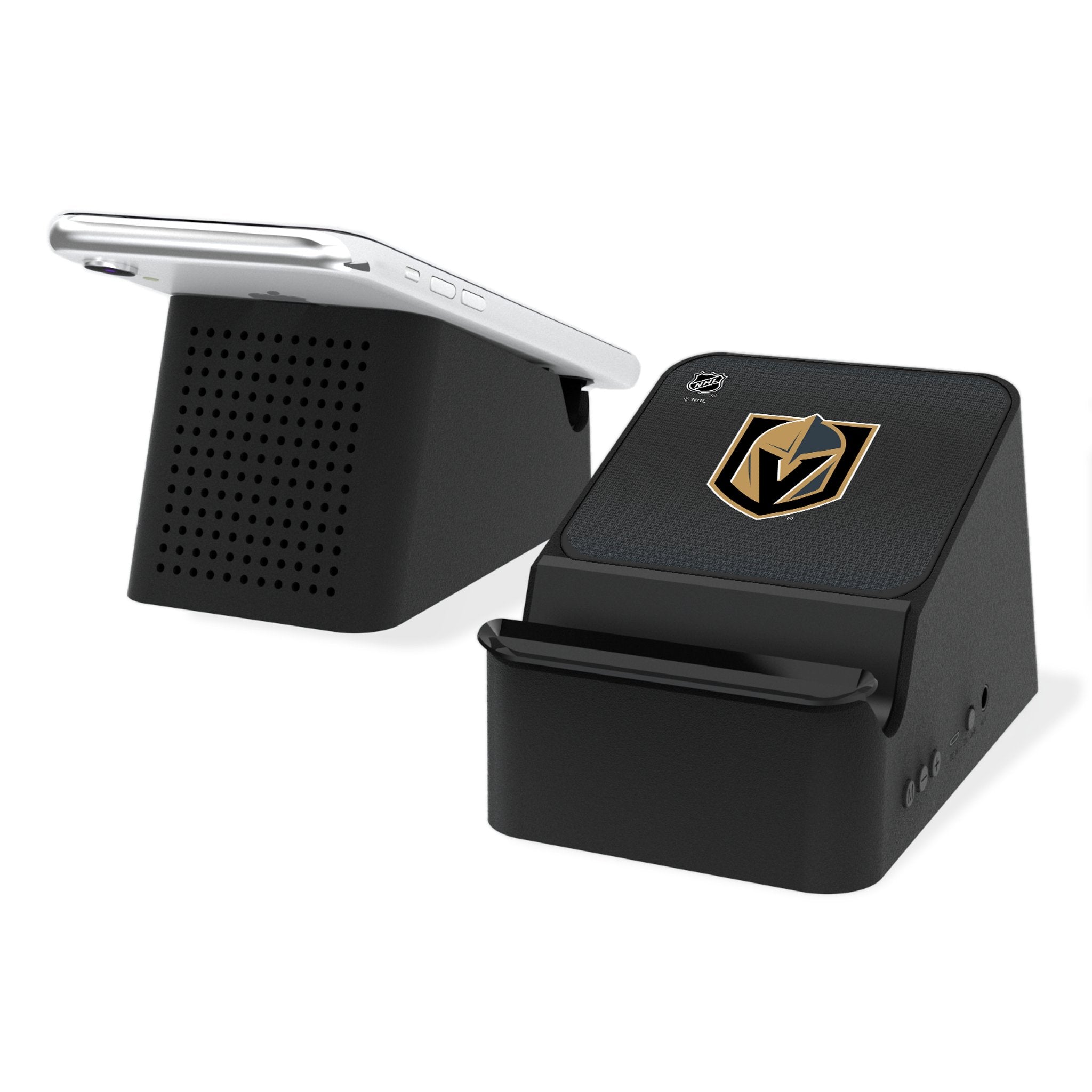 Vegas Golden Knights Linen Wireless Charging Station and Bluetooth Speaker - Sports Gifts, Sports Memorabilia, Sports Collectibles, Fan Shop