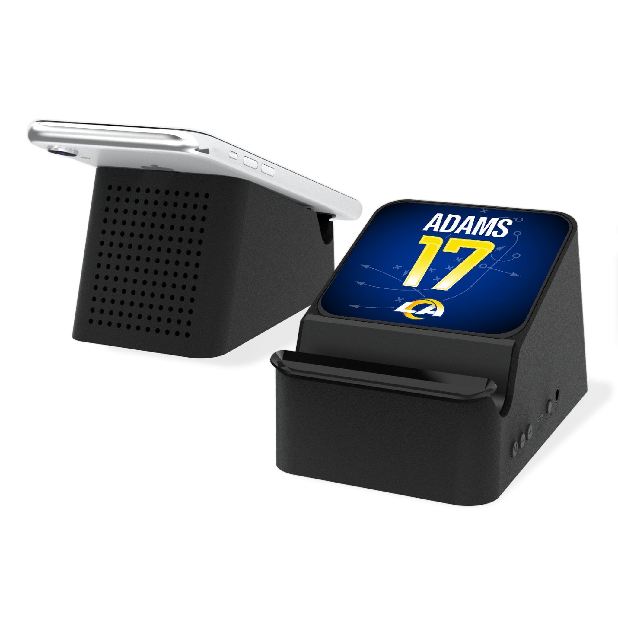 Davante Adams Los Angeles Rams 17 Game Tactic Wireless Charging Station and Bluetooth Speaker - Sports Gifts, Sports Memorabilia, Sports Collectibles, Fan Shop