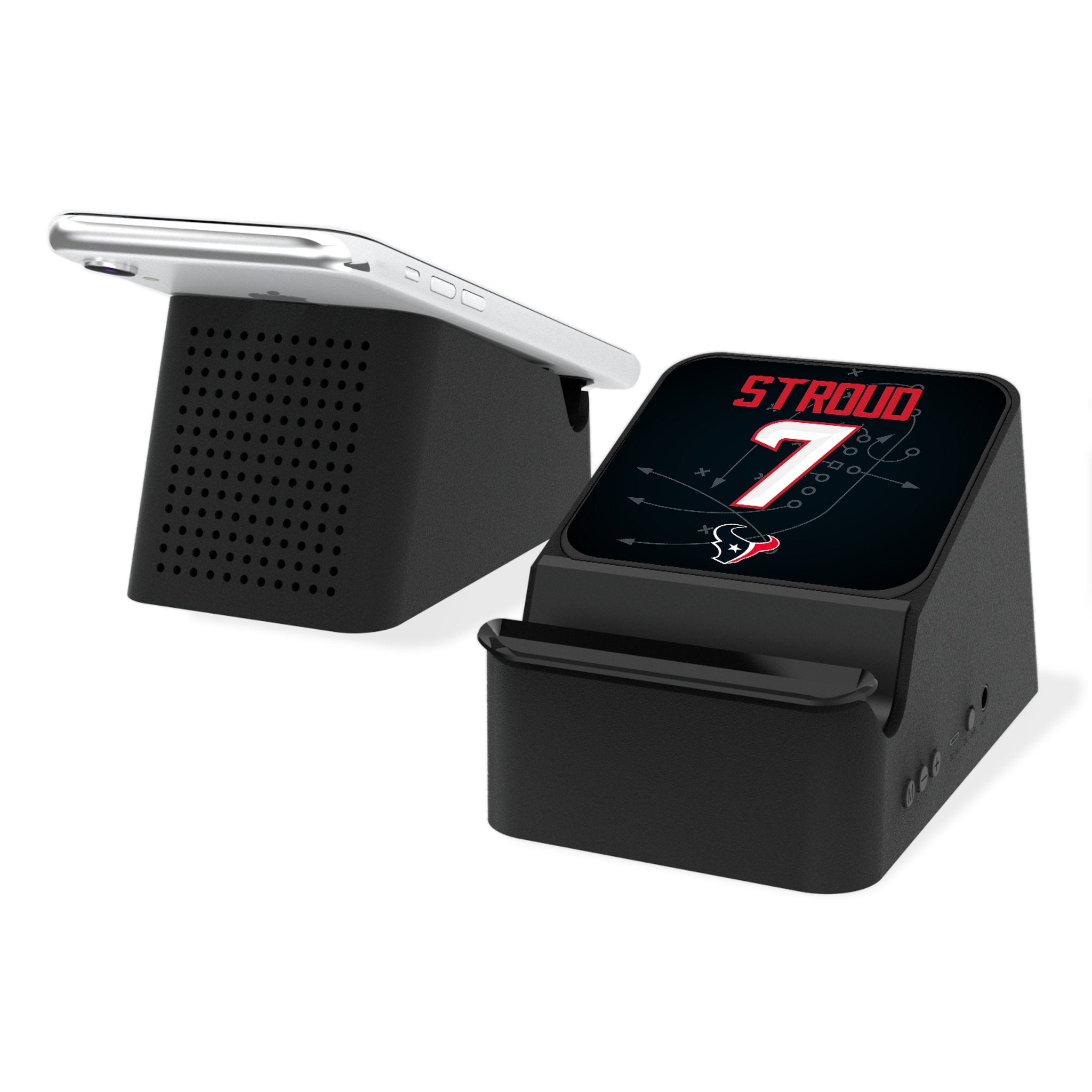 C.J. Stroud Houston Texans 7 Ready Wireless Charging Station and Bluetooth Speaker - Sports Gifts, Sports Memorabilia, Sports Collectibles, Fan Shop