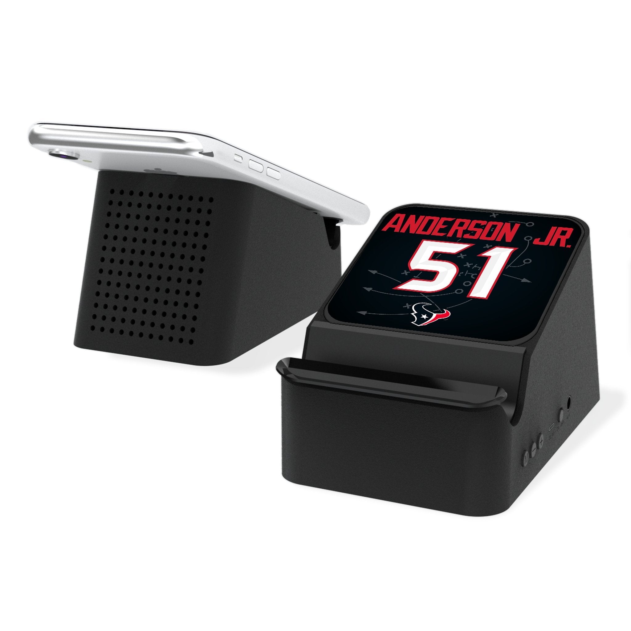 Will Anderson Jr. Houston Texans 51 Ready Wireless Charging Station and Bluetooth Speaker - Sports Gifts, Sports Memorabilia, Sports Collectibles, Fan Shop