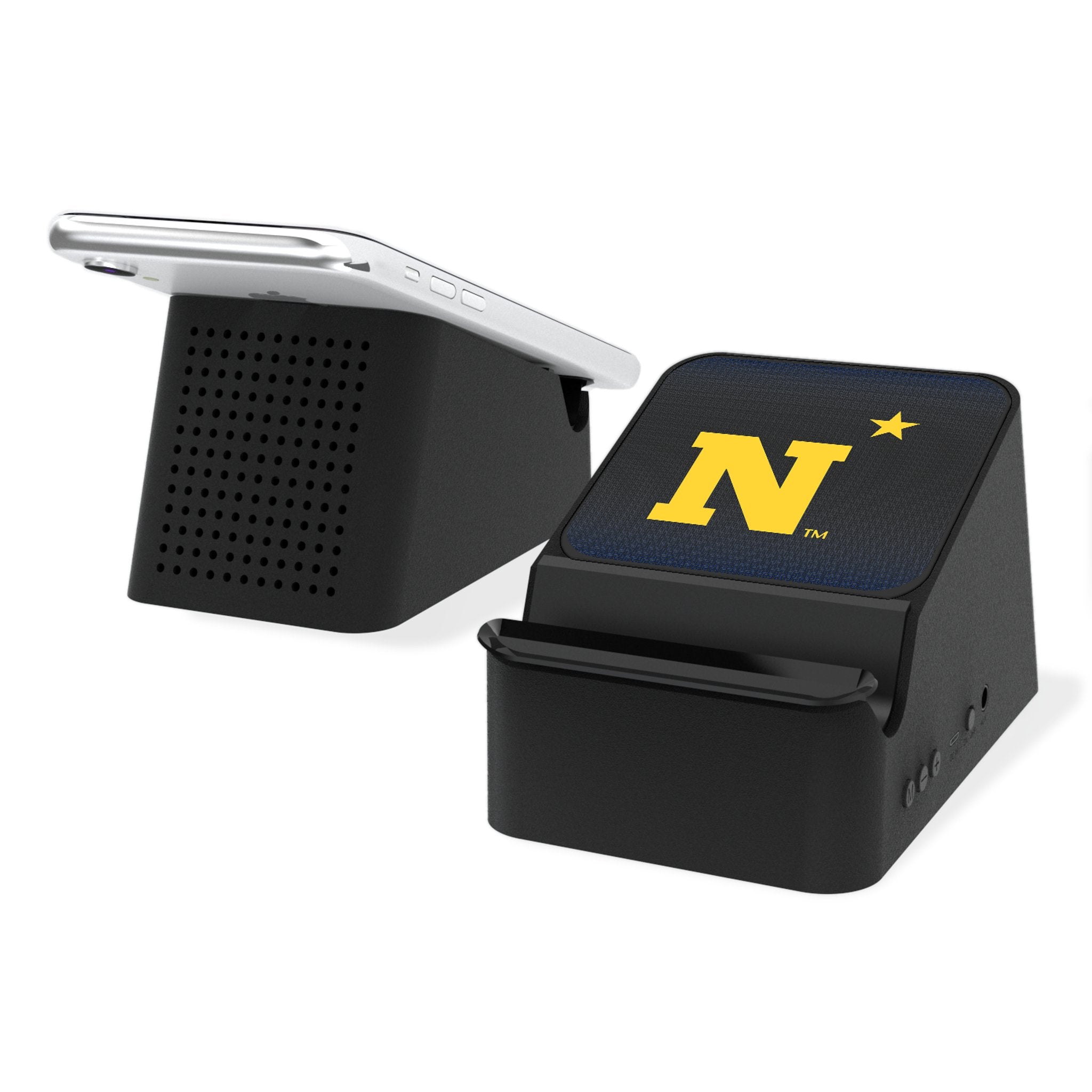 United State Naval Academy Midshipmen Linen Wireless Charging Station and Bluetooth Speaker - Sports Gifts, Sports Memorabilia, Sports Collectibles, Fan Shop