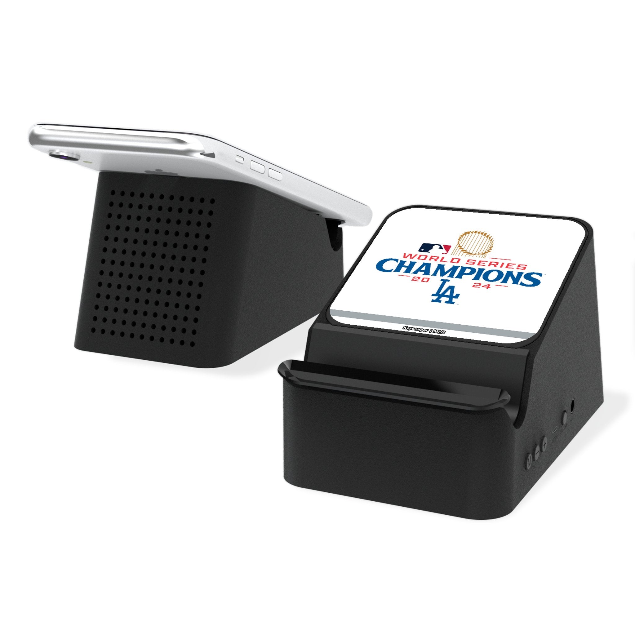 LA Dodgers 2024 MLB World Series Wireless Charging Station and Bluetooth Speaker - Sports Gifts, Sports Memorabilia, Sports Collectibles, Fan Shop