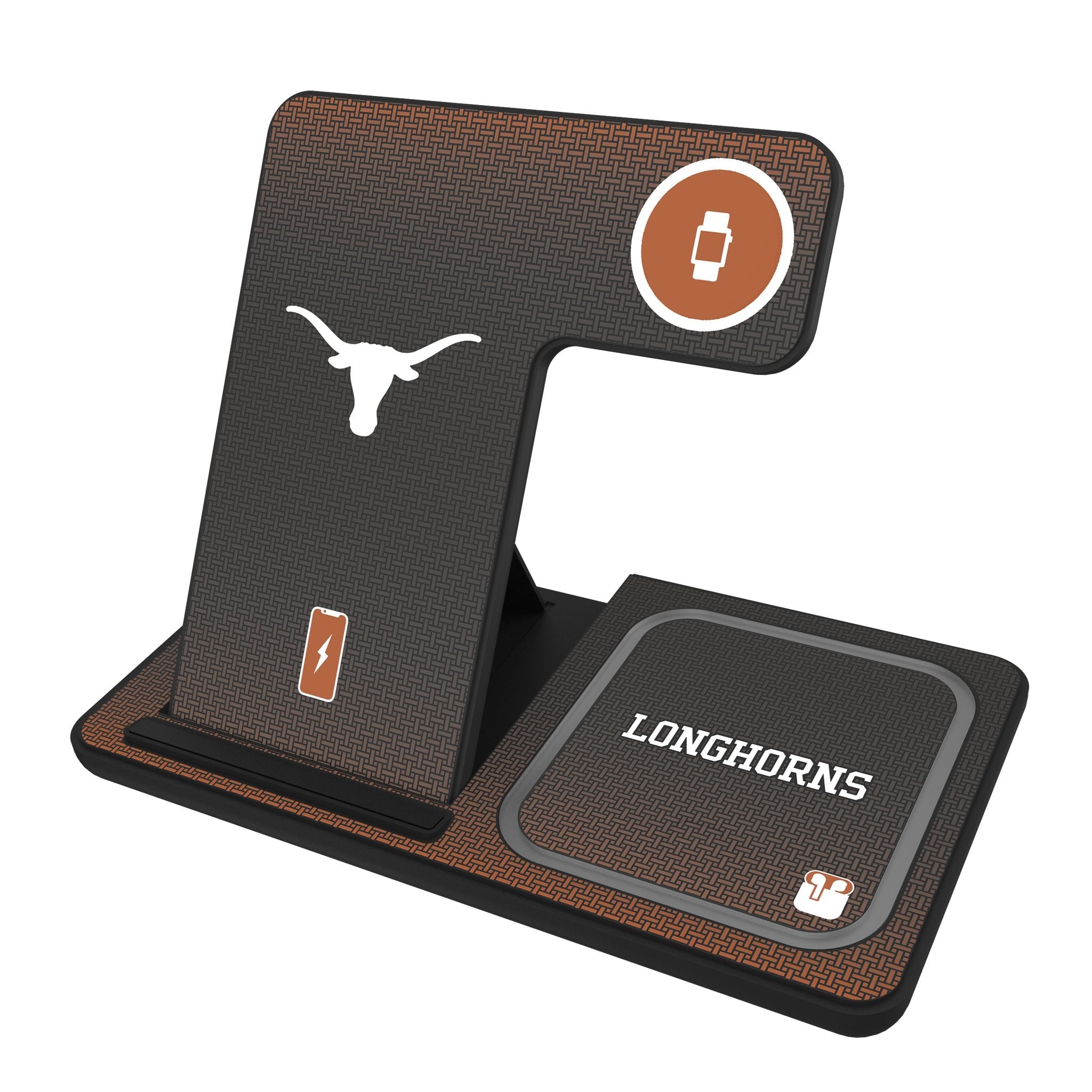 University of Texas Longhorns Linen 3 in 1 Charging Station - Sports Gifts, Sports Memorabilia, Sports Collectibles, Fan Shop