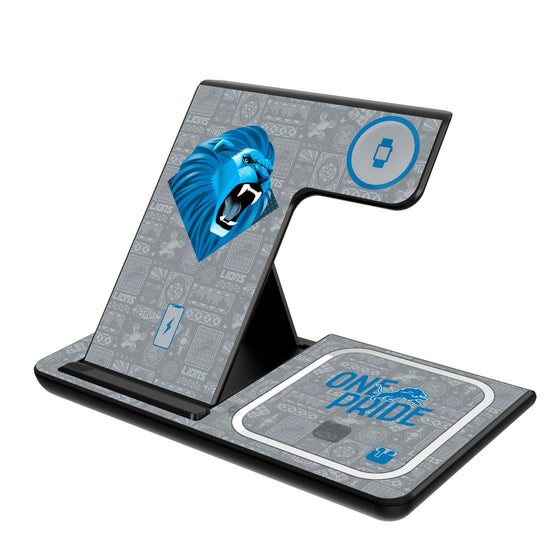 Detroit Lions 2024 Illustrated Limited Edition 3 in 1 Charging Station-0