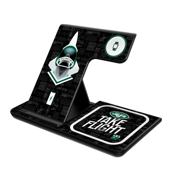 New York Jets 2024 Illustrated Limited Edition 3 in 1 Charging Station-0
