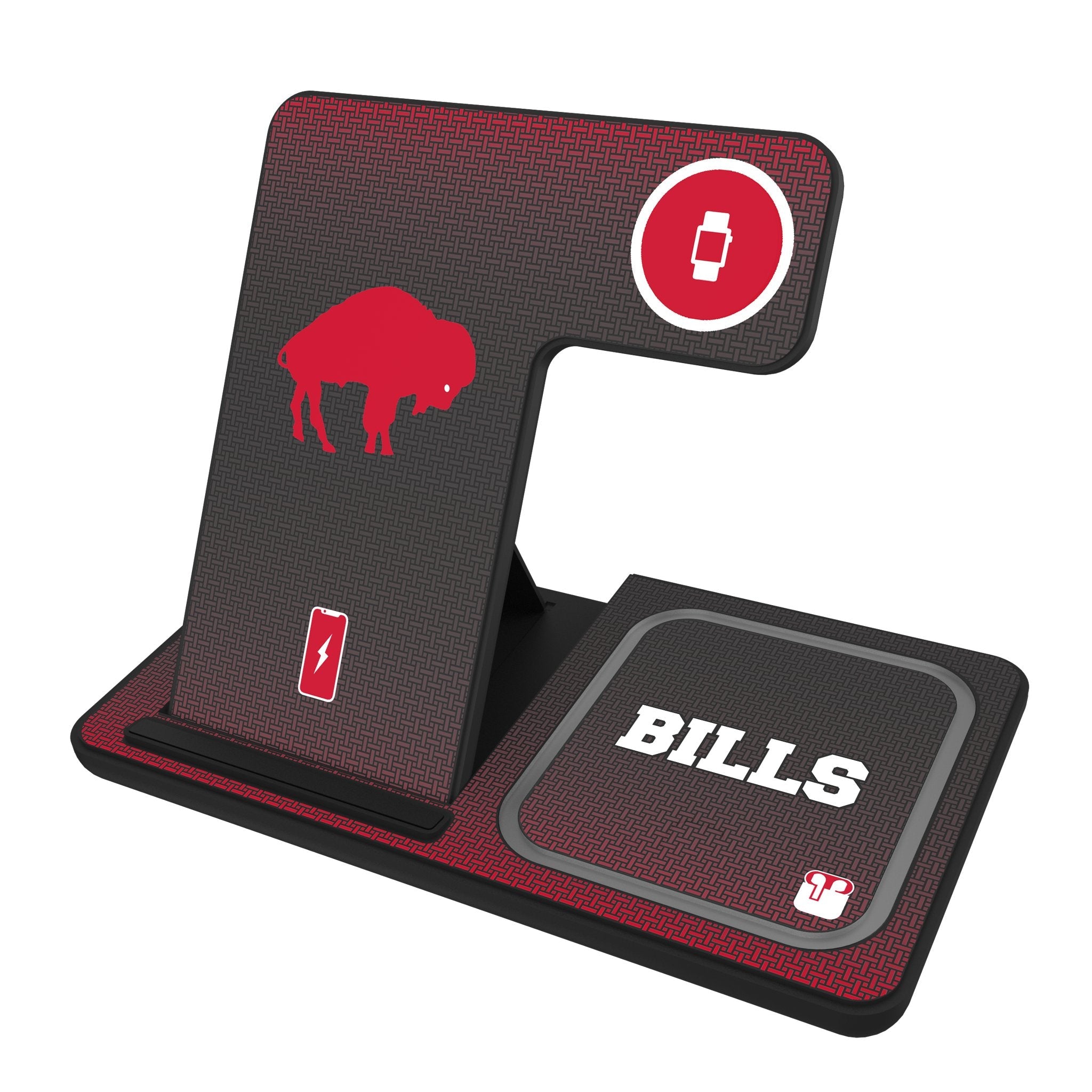 Buffalo Bills Historic Collection Linen 3 in 1 Charging Station - Sports Gifts, Sports Memorabilia, Sports Collectibles, Fan Shop