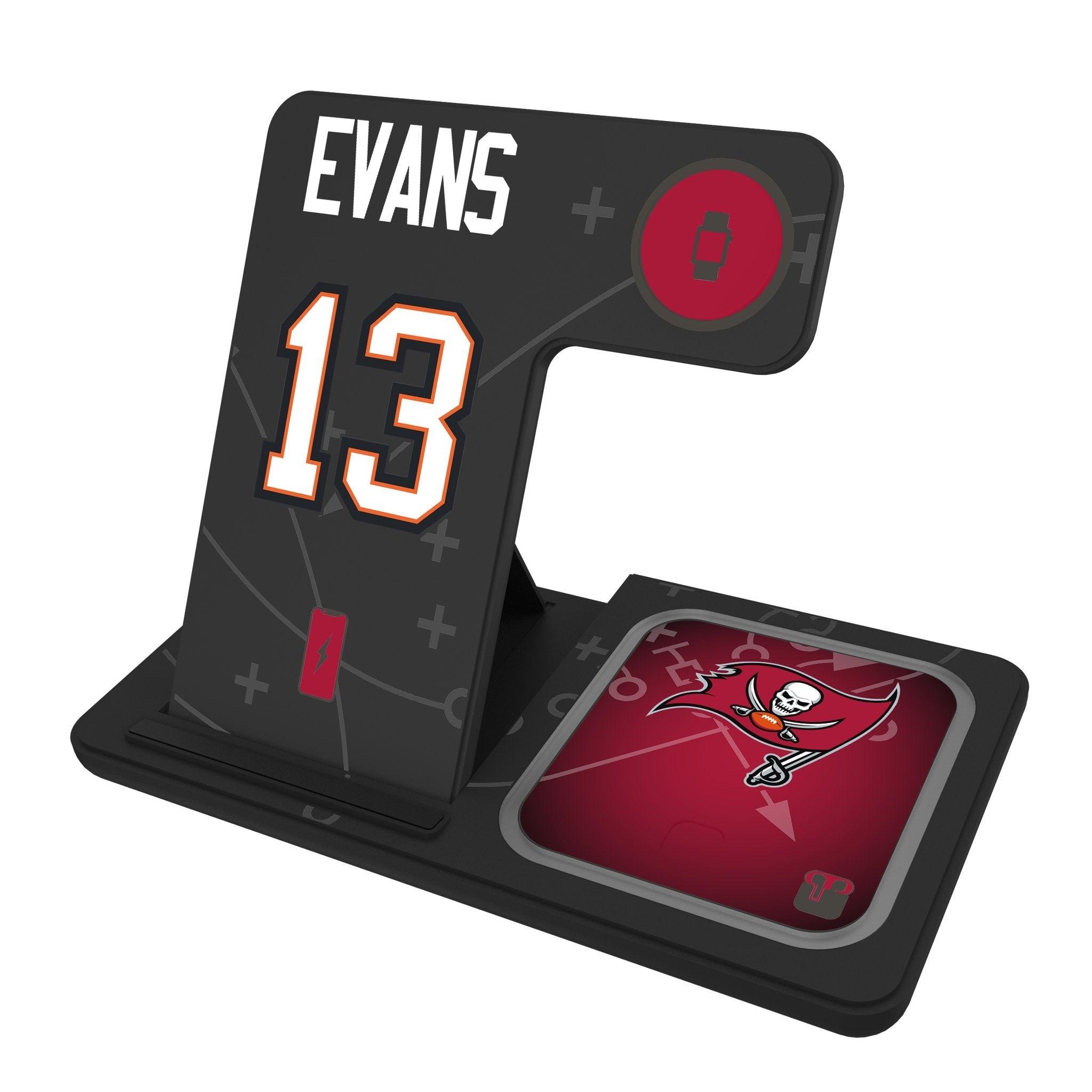 Mike Evans Tampa Bay Buccaneers 13 Ready 3 in 1 Charging Station - Sports Gifts, Sports Memorabilia, Sports Collectibles, Fan Shop