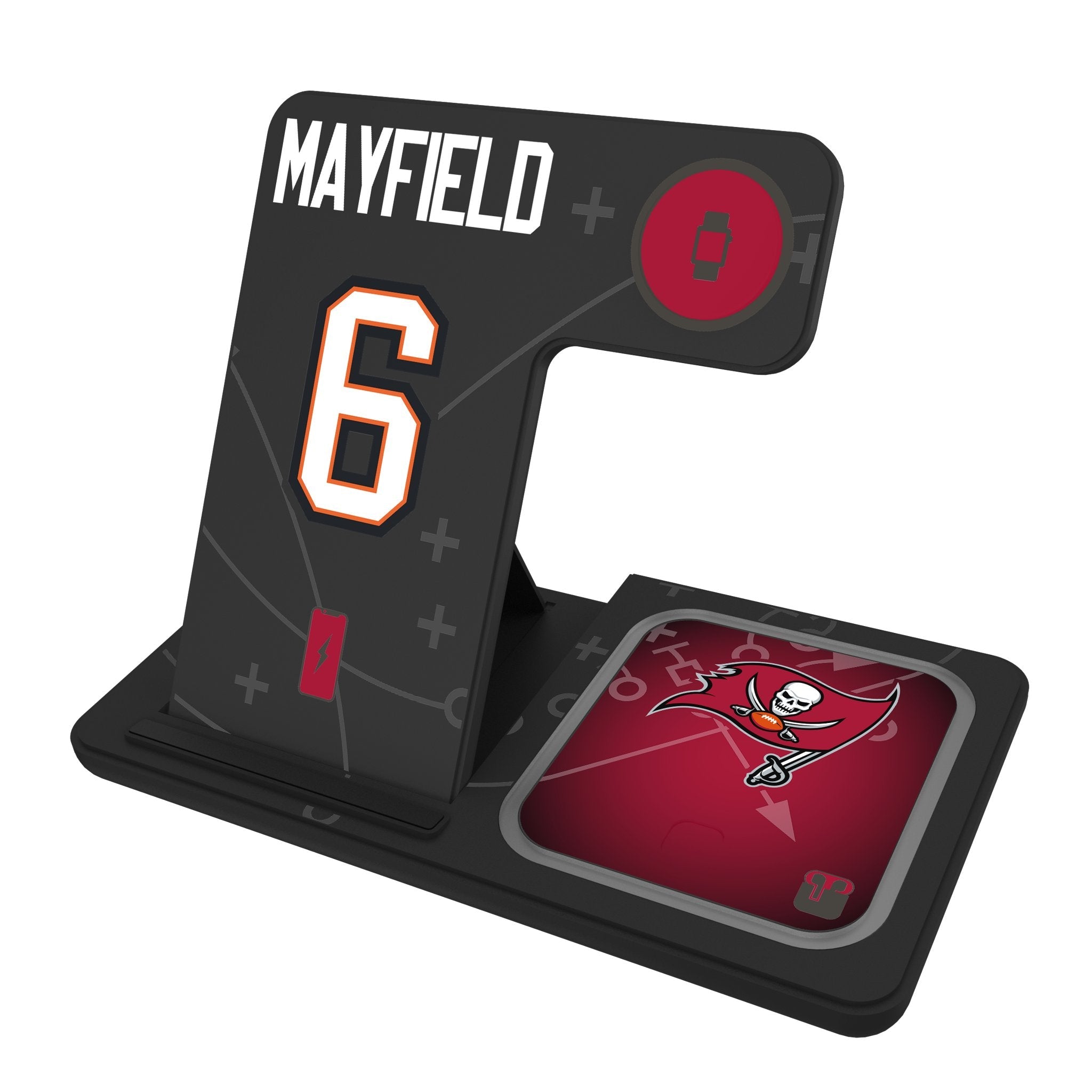 Baker Mayfield Tampa Bay Buccaneers 6 Ready 3 in 1 Charging Station - Sports Gifts, Sports Memorabilia, Sports Collectibles, Fan Shop
