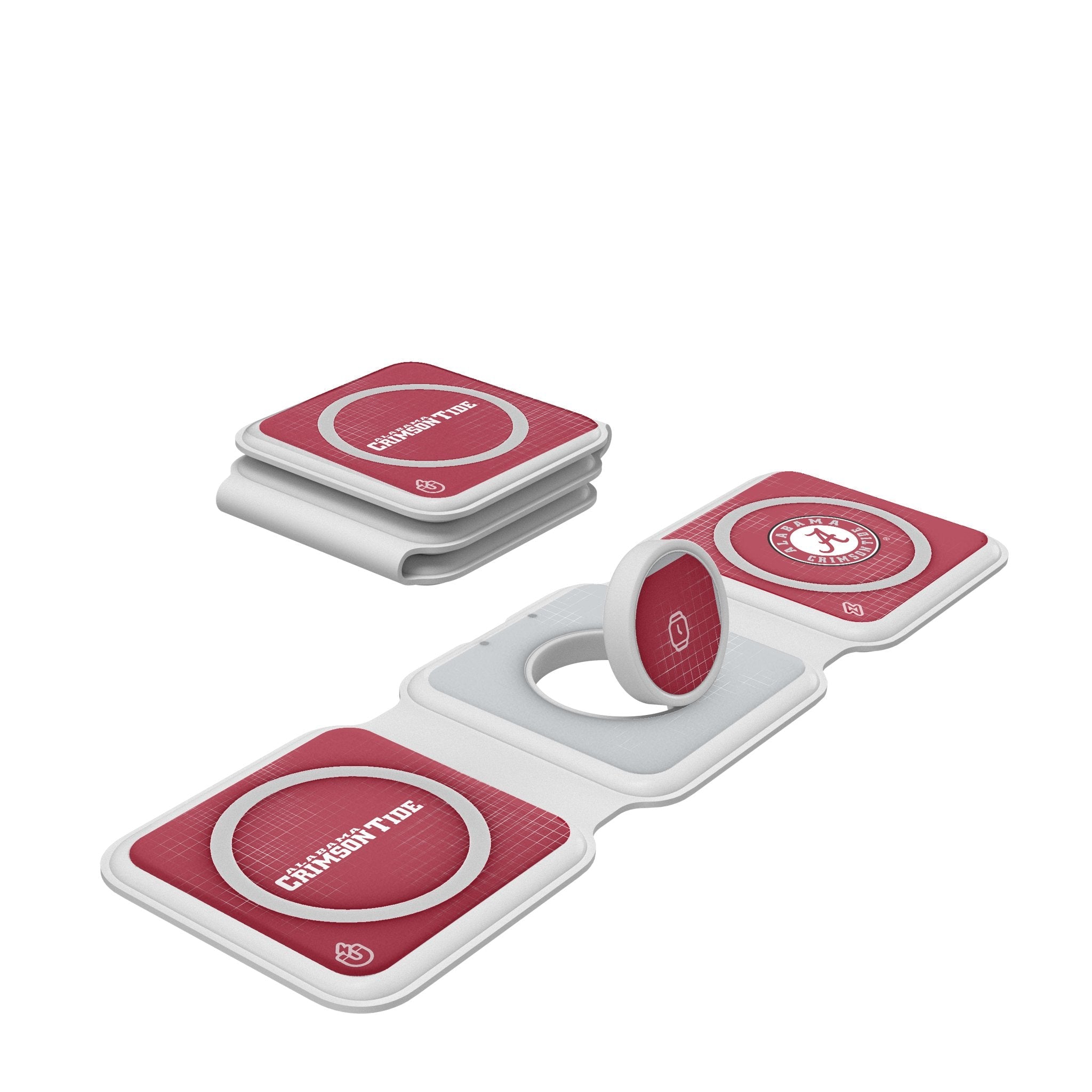 University of Alabama Crimson Tide Hatch Foldable 3 in 1 Charger - Sports Gifts, Sports Memorabilia, Sports Collectibles, Fan Shop