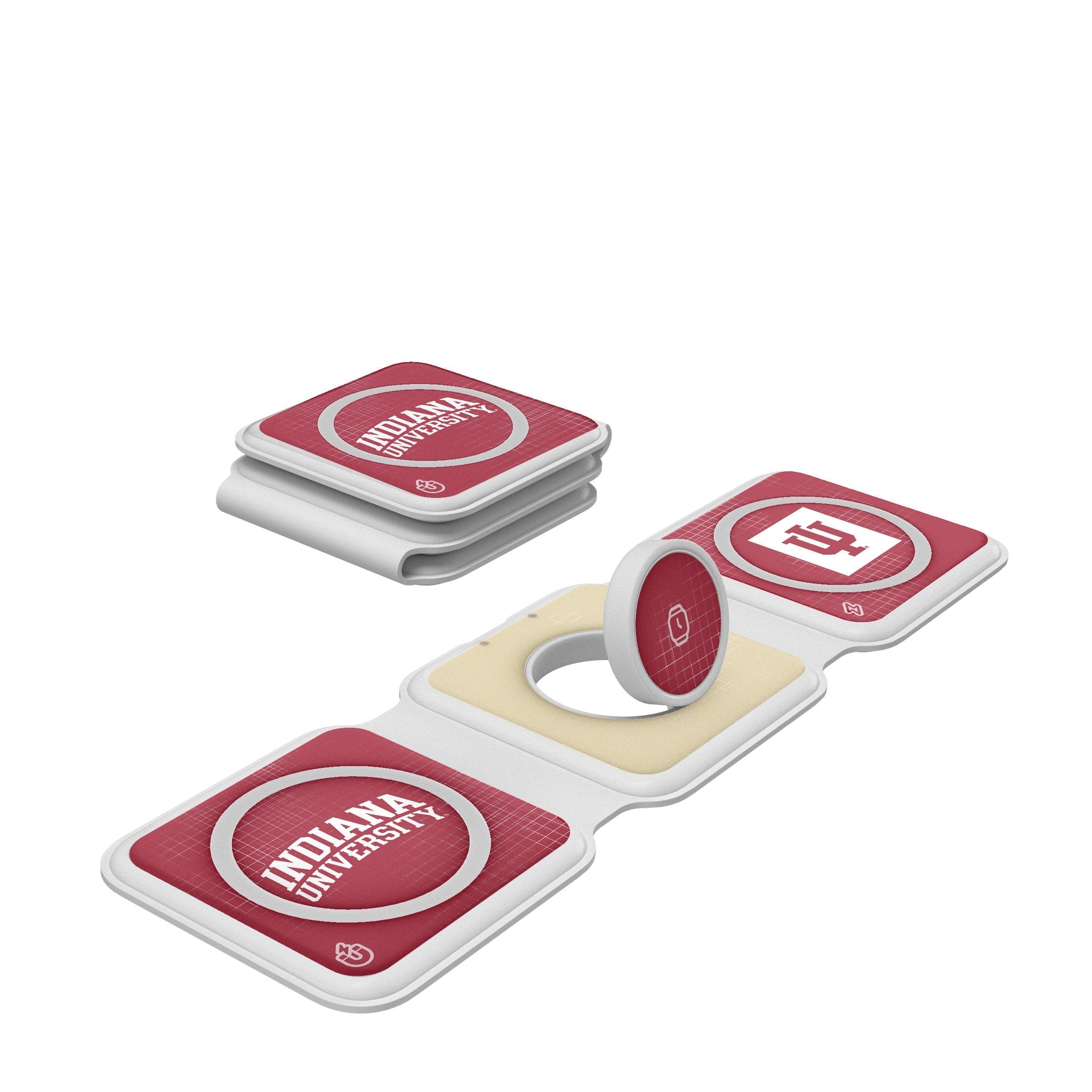 Indiana University Hoosiers Hatch Foldable 3 in 1 Charger - Sports Gifts, Sports Memorabilia, Sports Collectibles, Fan Shop