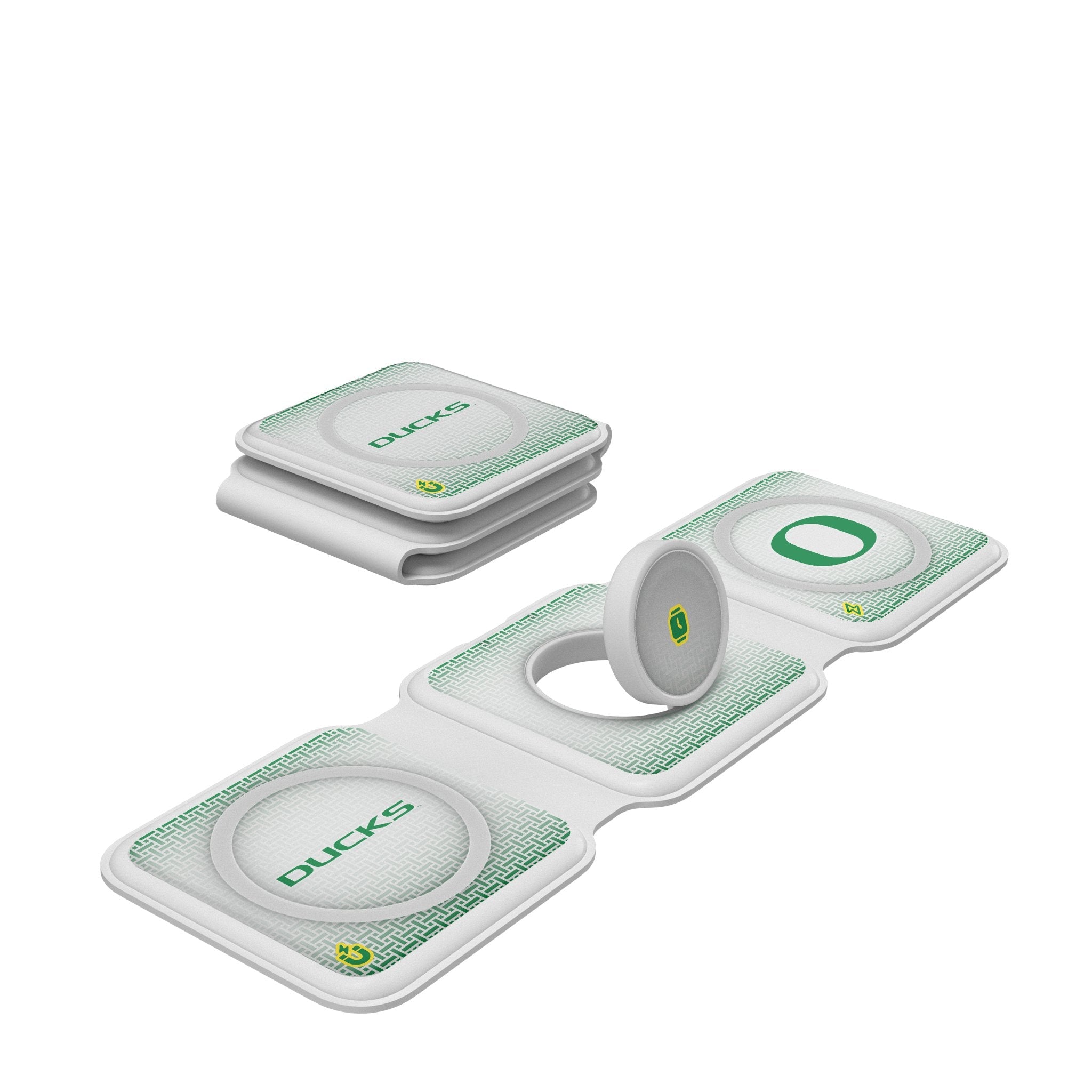 University of Oregon Ducks Linen Foldable 3 in 1 Charger - Sports Gifts, Sports Memorabilia, Sports Collectibles, Fan Shop