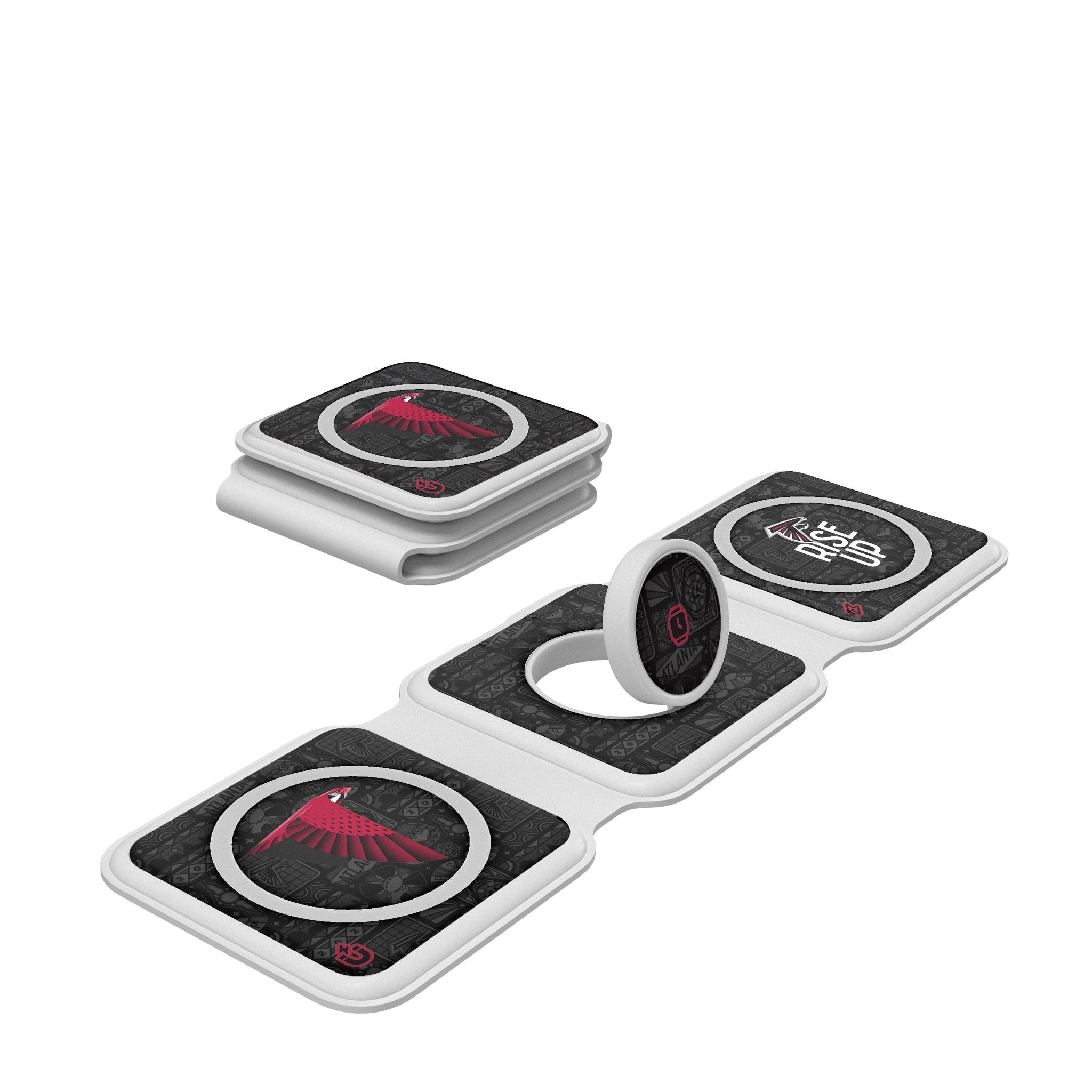 Atlanta Falcons 2024 Illustrated Limited Edition Foldable 3 in 1 Charger - Sports Gifts, Sports Memorabilia, Sports Collectibles, Fan Shop