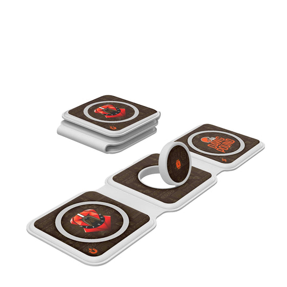 Cleveland Browns 2024 Illustrated Limited Edition Foldable 3 in 1 Charger-0