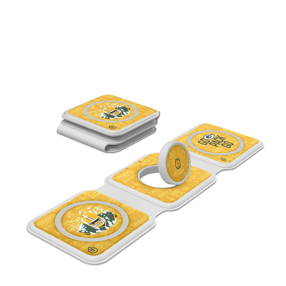 Green Bay Packers 2024 Illustrated Limited Edition Foldable 3 in 1 Charger-0