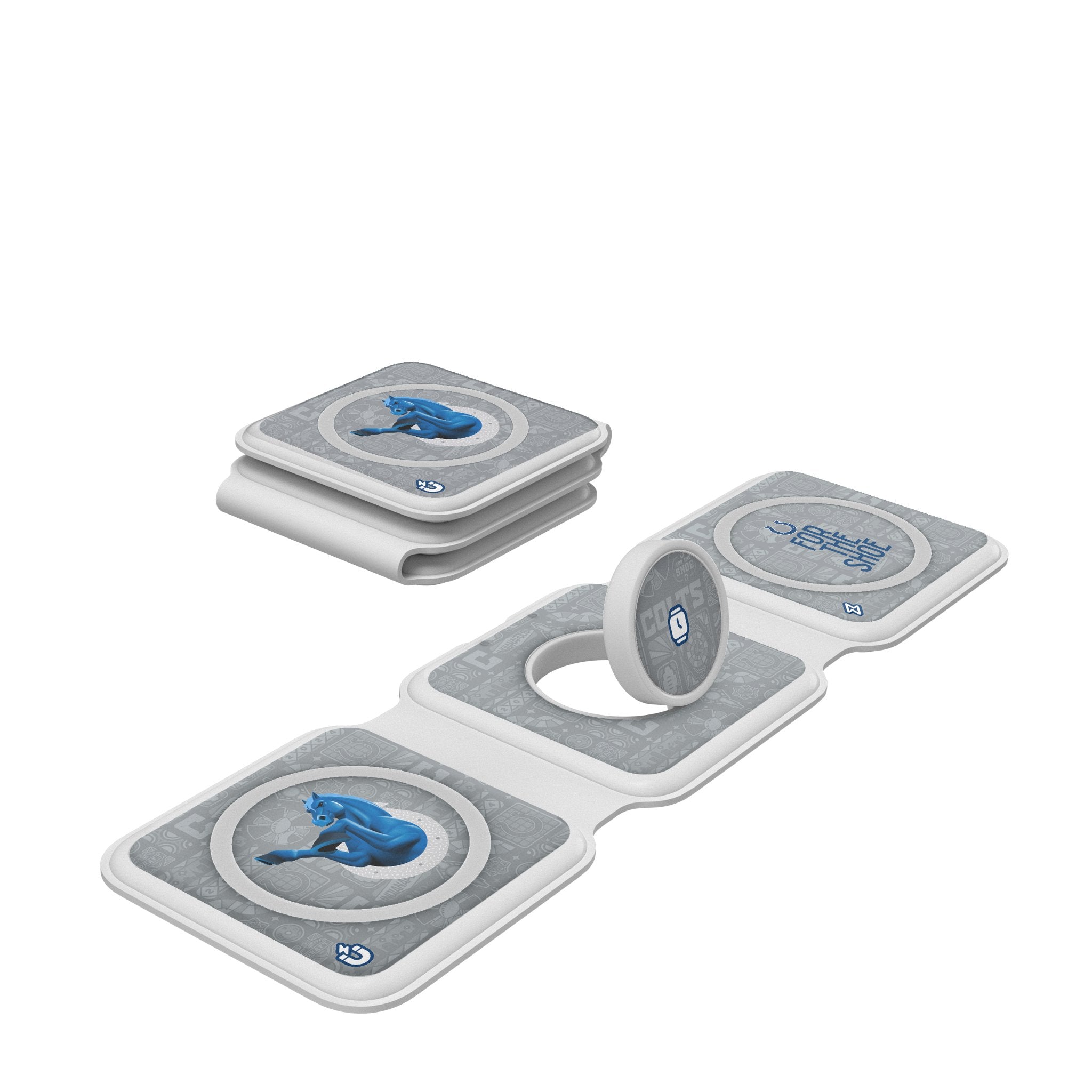Indianapolis Colts 2024 Illustrated Limited Edition Foldable 3 in 1 Charger - Sports Gifts, Sports Memorabilia, Sports Collectibles, Fan Shop