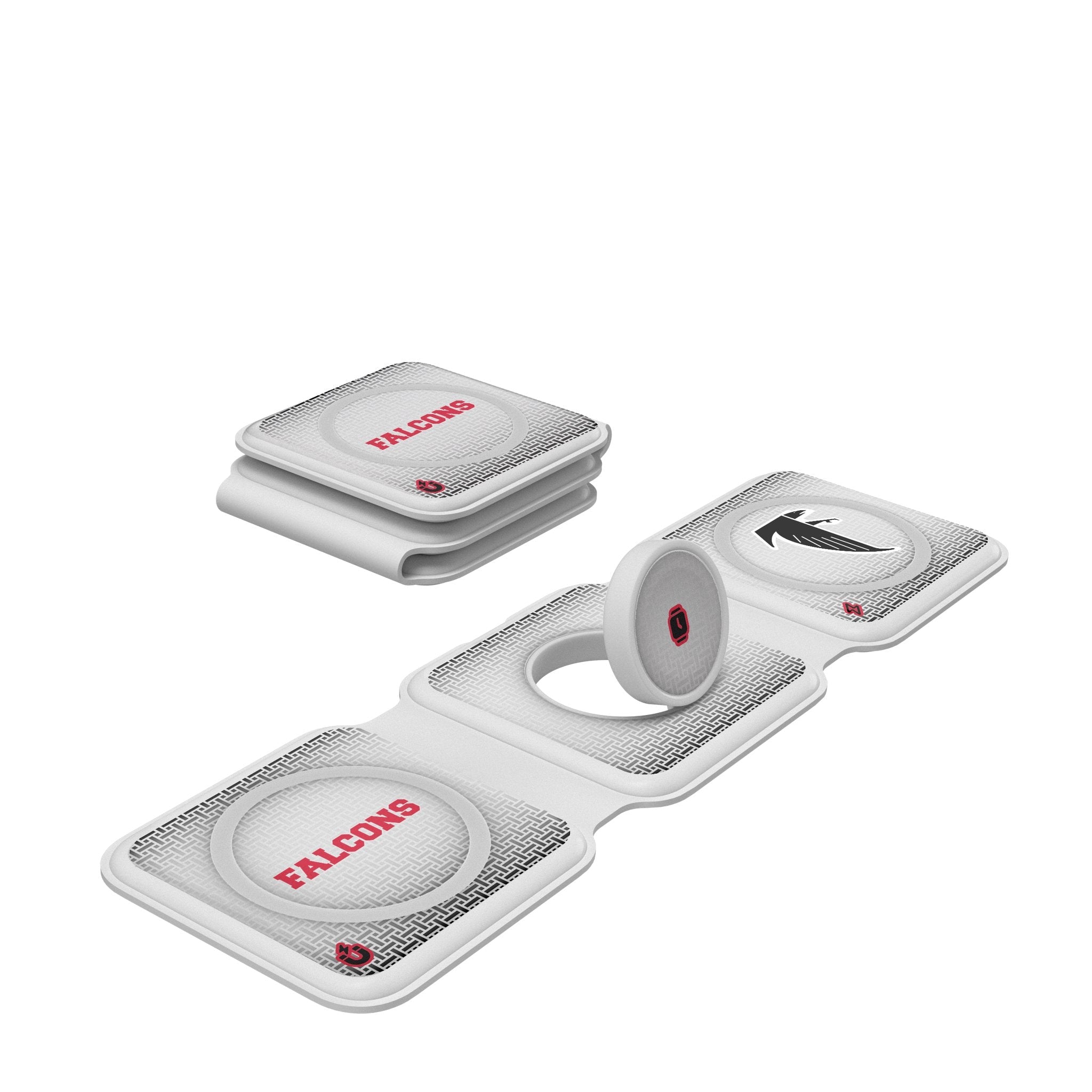 Atlanta Falcons Classic  Linen Foldable 3 in 1 Charger - Sports Gifts, Sports Memorabilia, Sports Collectibles, Fan Shop