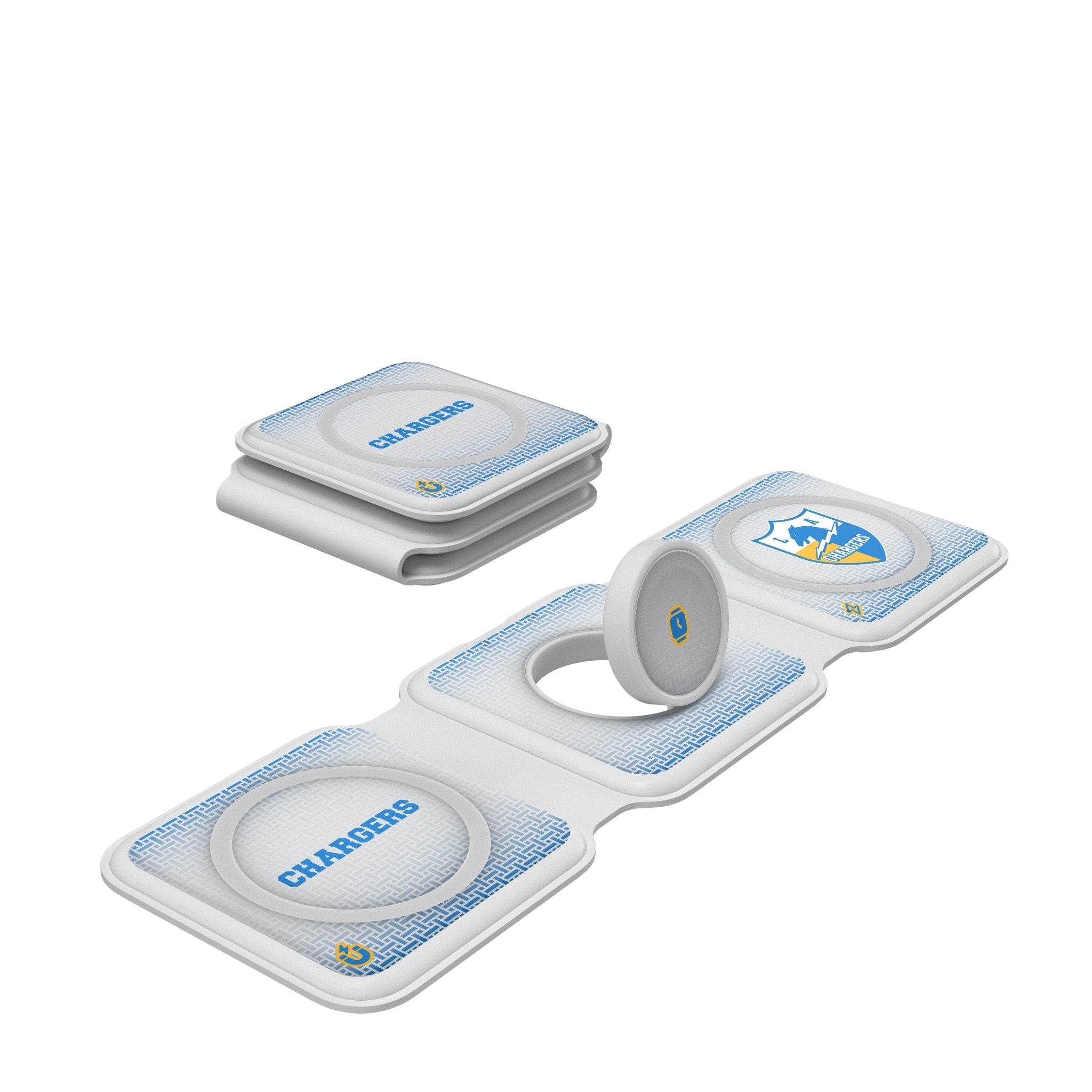 Los Angeles Chargers Historic Collection Linen Foldable 3 in 1 Charger - Sports Gifts, Sports Memorabilia, Sports Collectibles, Fan Shop