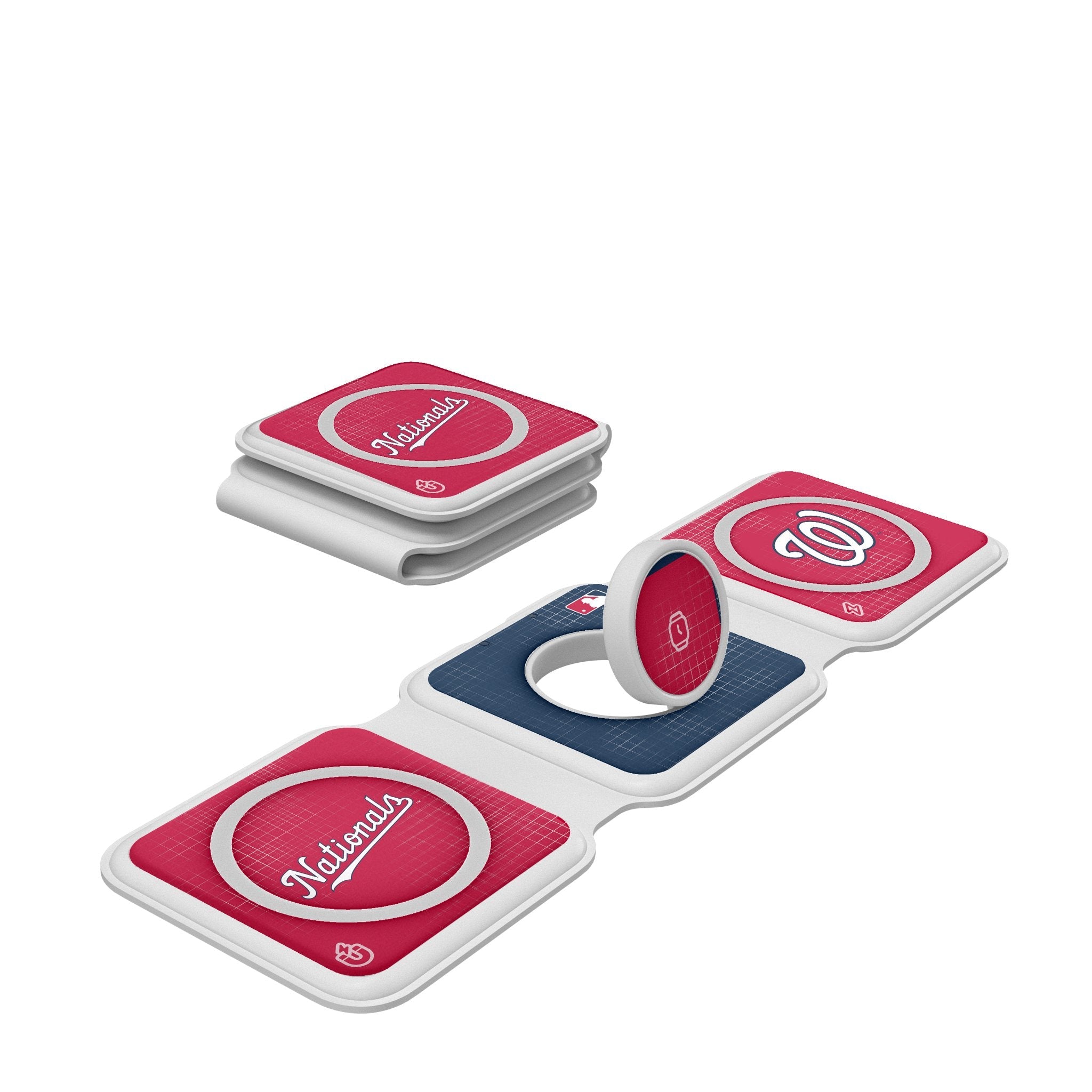Washington Nationals Hatch Foldable 3 in 1 Charger - Sports Gifts, Sports Memorabilia, Sports Collectibles, Fan Shop