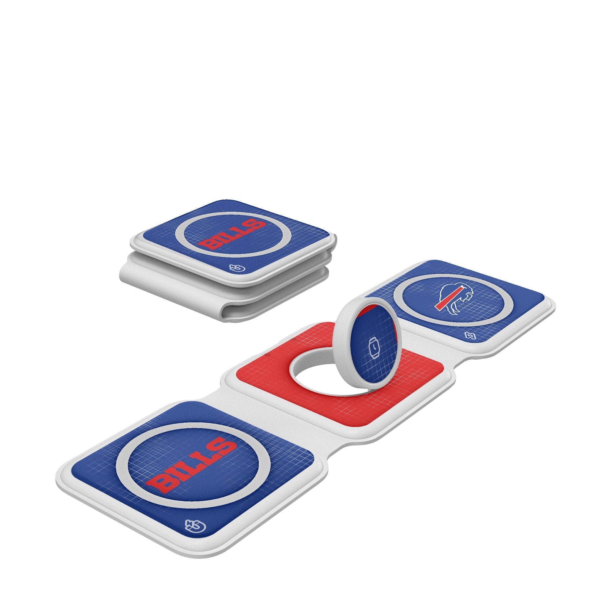 Buffalo Bills Hatch Foldable 3 in 1 Charger - Sports Gifts, Sports Memorabilia, Sports Collectibles, Fan Shop