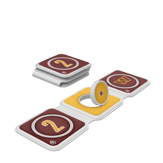 Marshon Lattimore Washington Commanders 2 Game Tactic Foldable 3 in 1 Charger - Sports Gifts, Sports Memorabilia, Sports Collectibles, Fan Shop