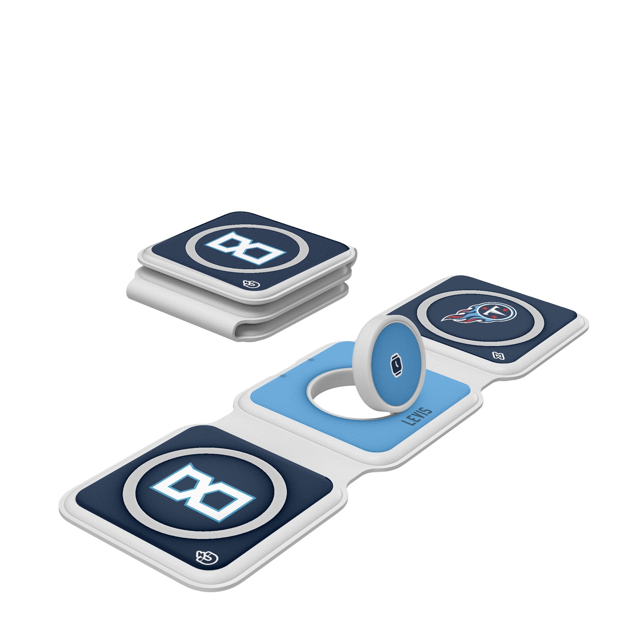 Will Levis Tennessee Titans 8 Ready Foldable 3 in 1 Charger - Sports Gifts, Sports Memorabilia, Sports Collectibles, Fan Shop