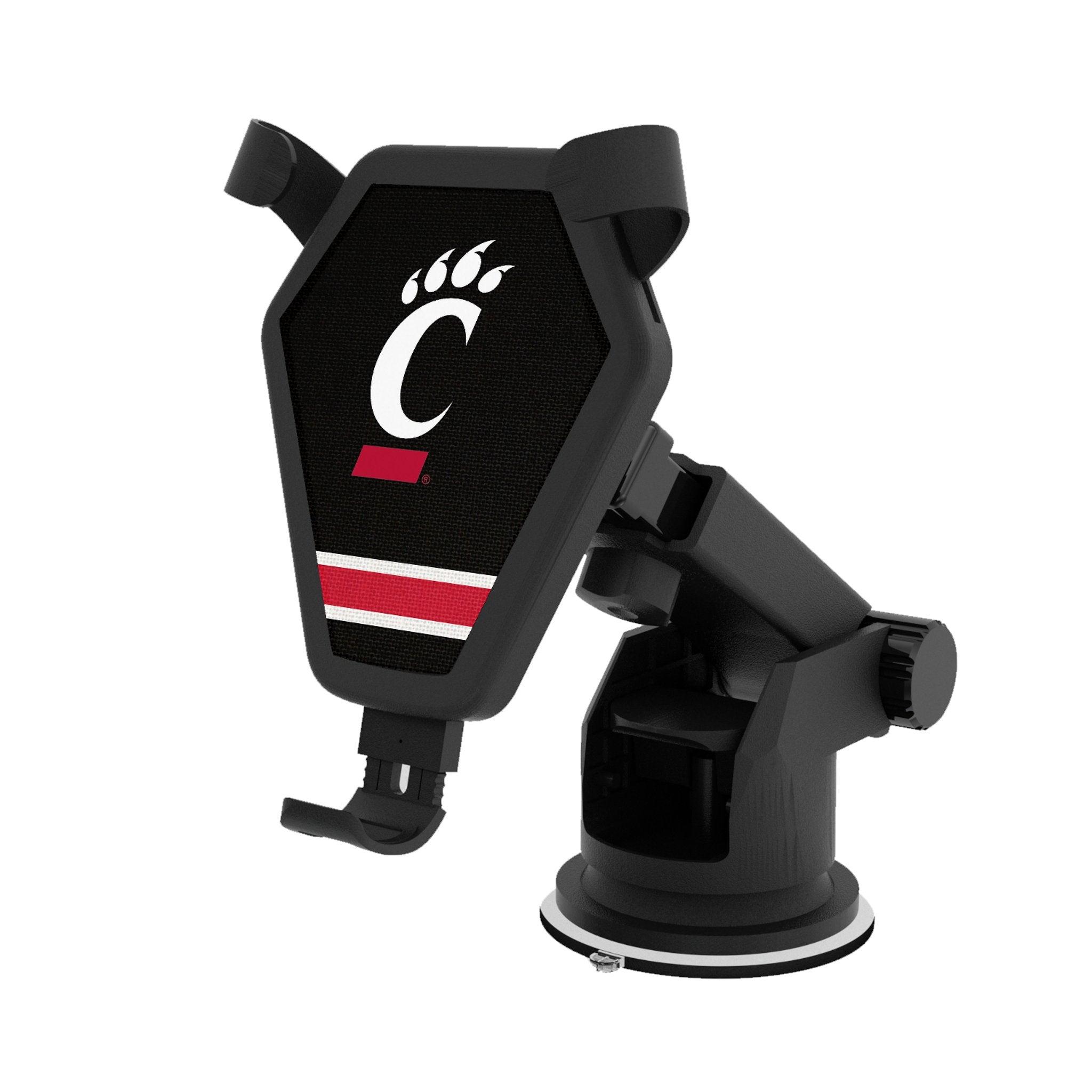 University of Cincinnati Bearcats Stripe Wireless Car Charger - Sports Gifts, Sports Memorabilia, Sports Collectibles, Fan Shop