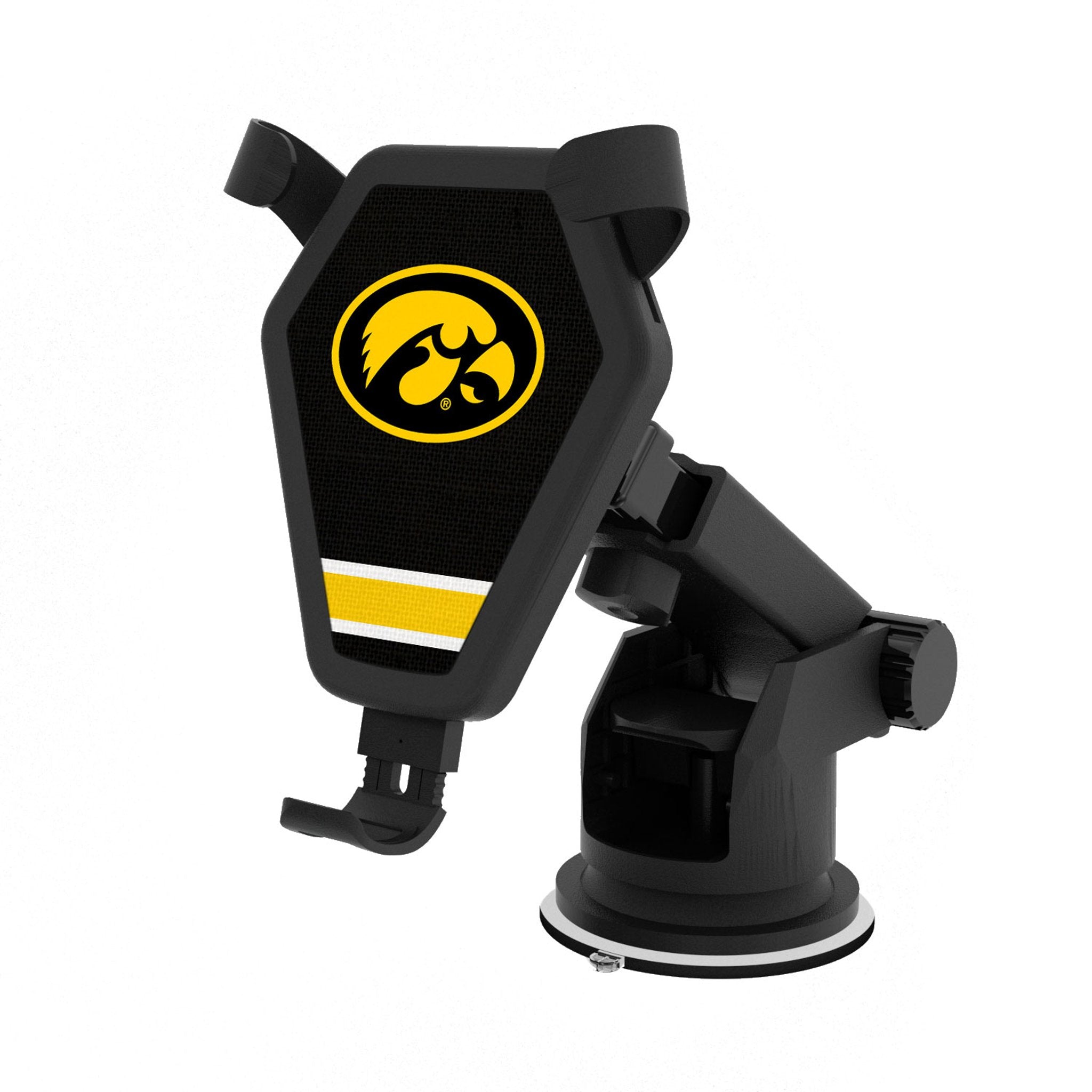 University of Iowa Hawkeyes Stripe Wireless Car Charger - Sports Gifts, Sports Memorabilia, Sports Collectibles, Fan Shop